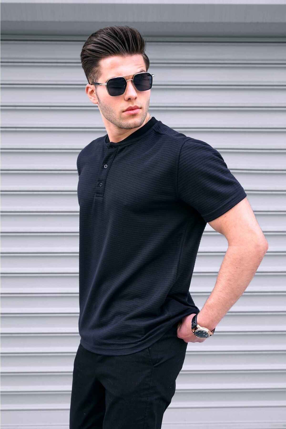 تیشرت مردانه کشباف دودی