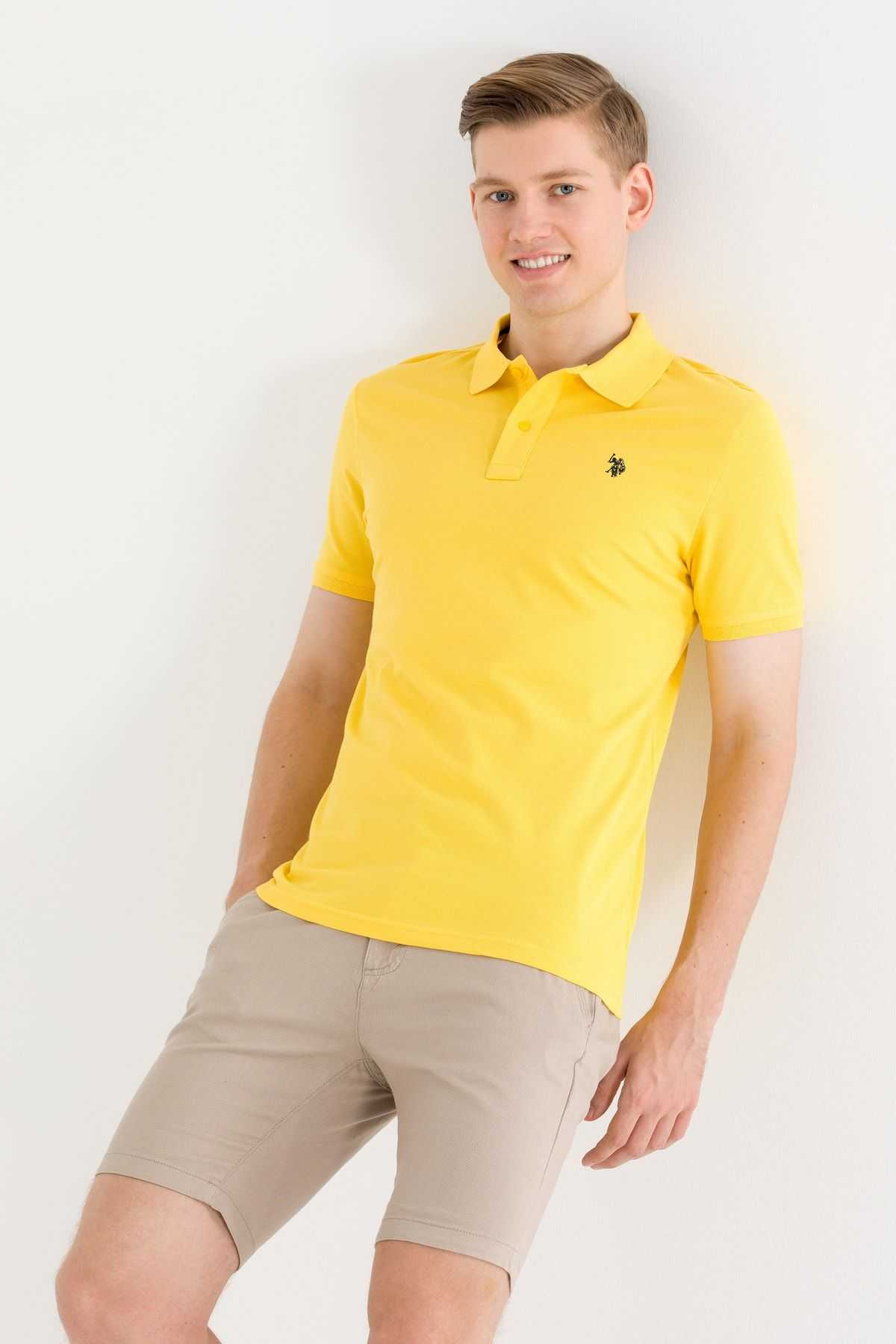 تیشرت یقه آرم Comfort Fit