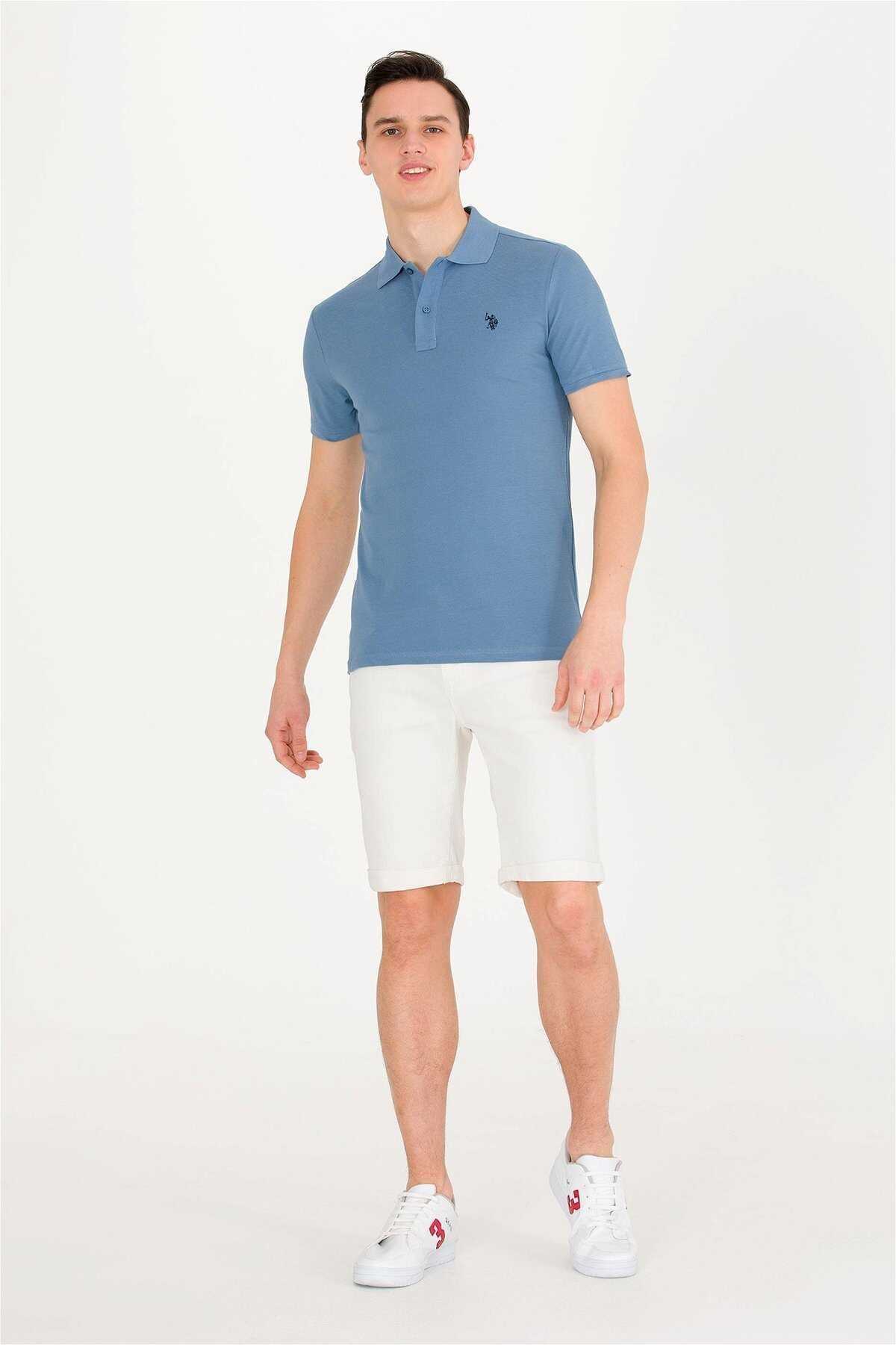 تیشرت یقه آرم Comfort Fit