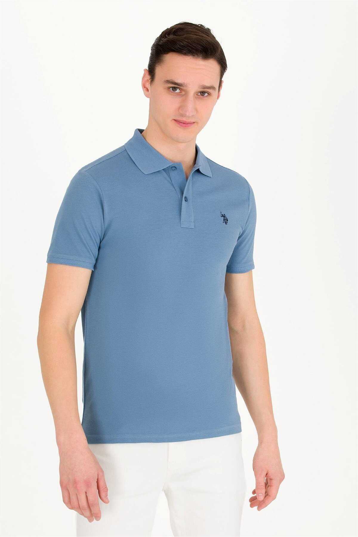 تیشرت یقه آرم Comfort Fit