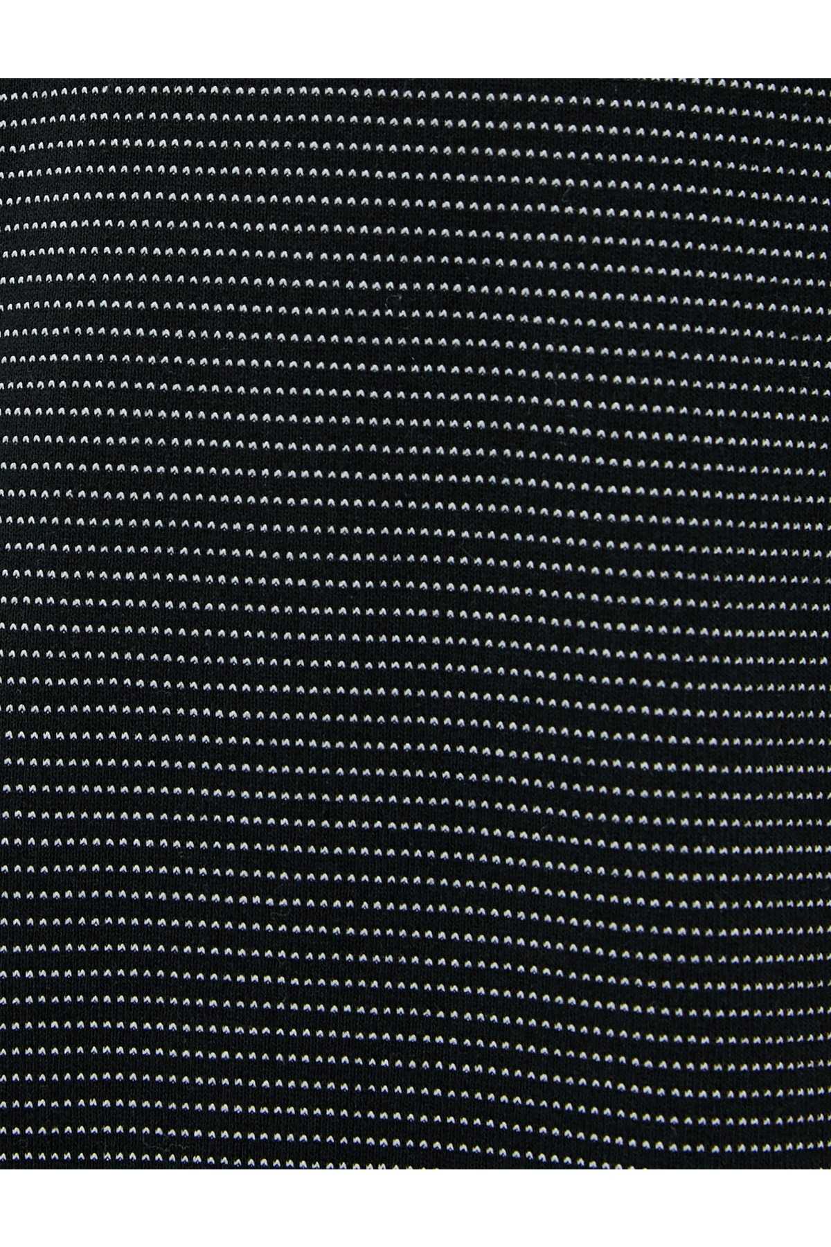 تیشرت پولو راه راه آستین کوتاه دکمه دار