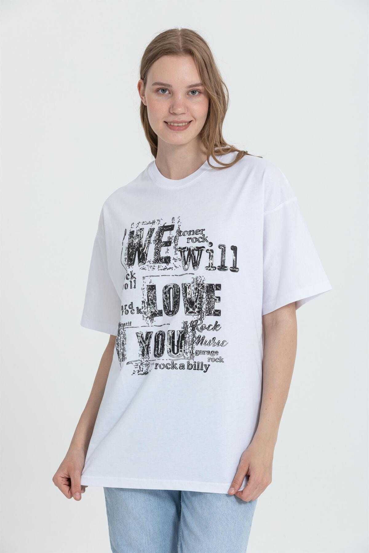 تیشرت با چاپ برجسته نقره R-5712