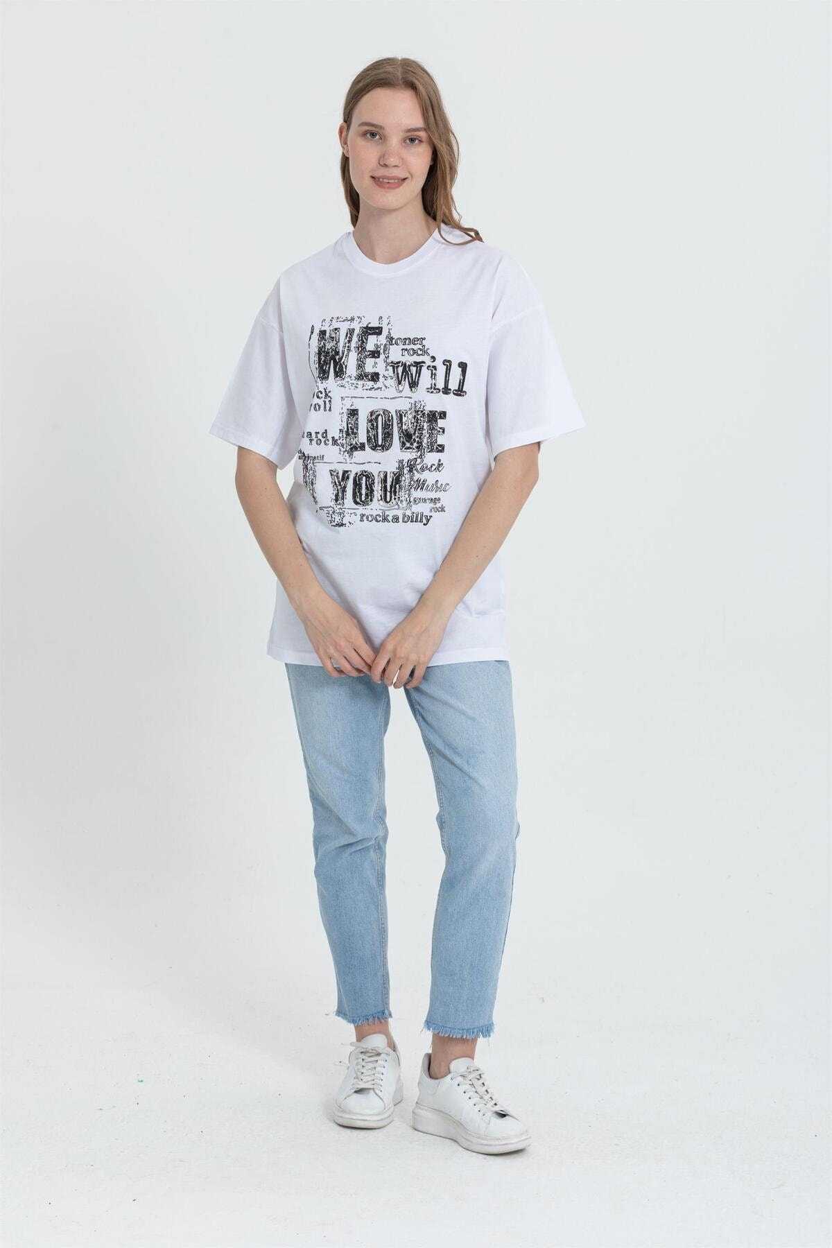 تیشرت با چاپ برجسته نقره R-5712