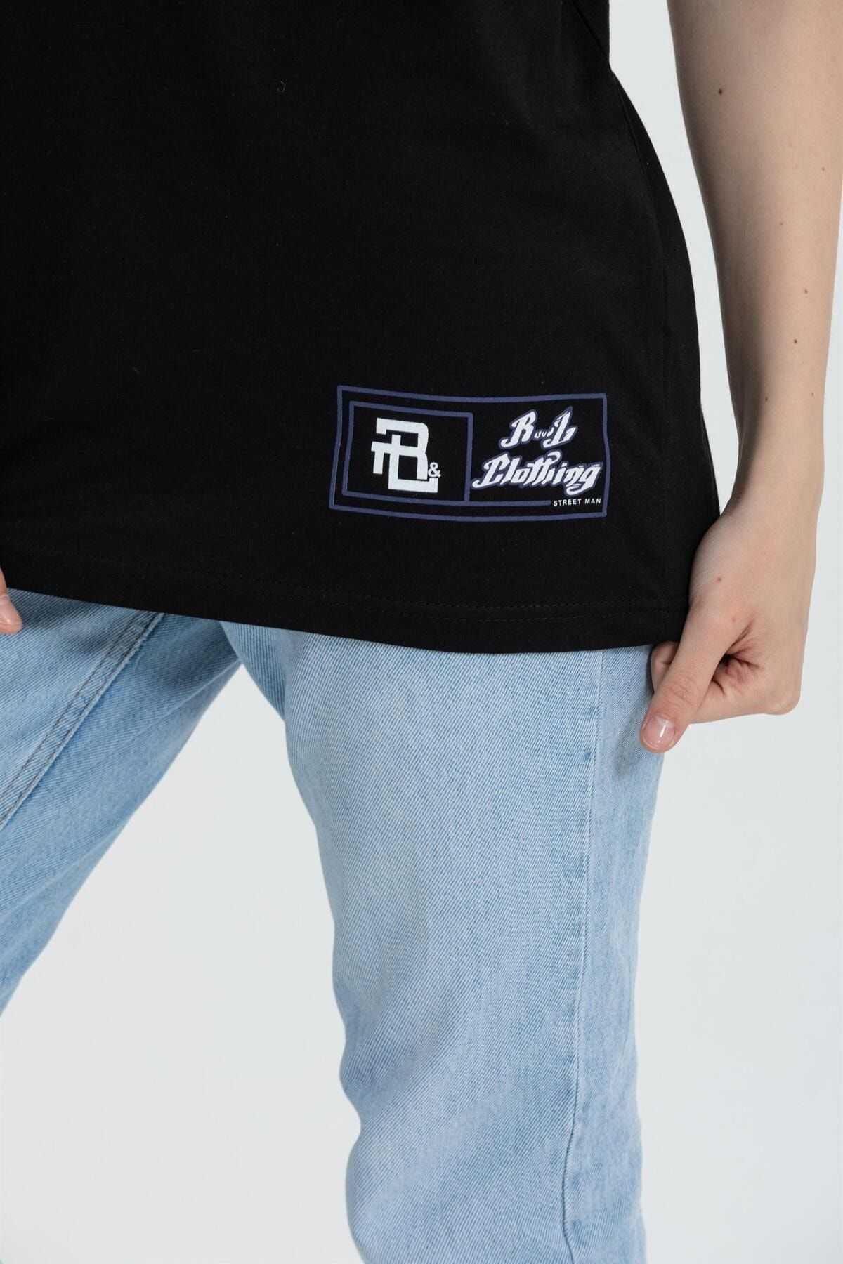 تیشرت R-5738 Crew Neck Oversize Mind Printed