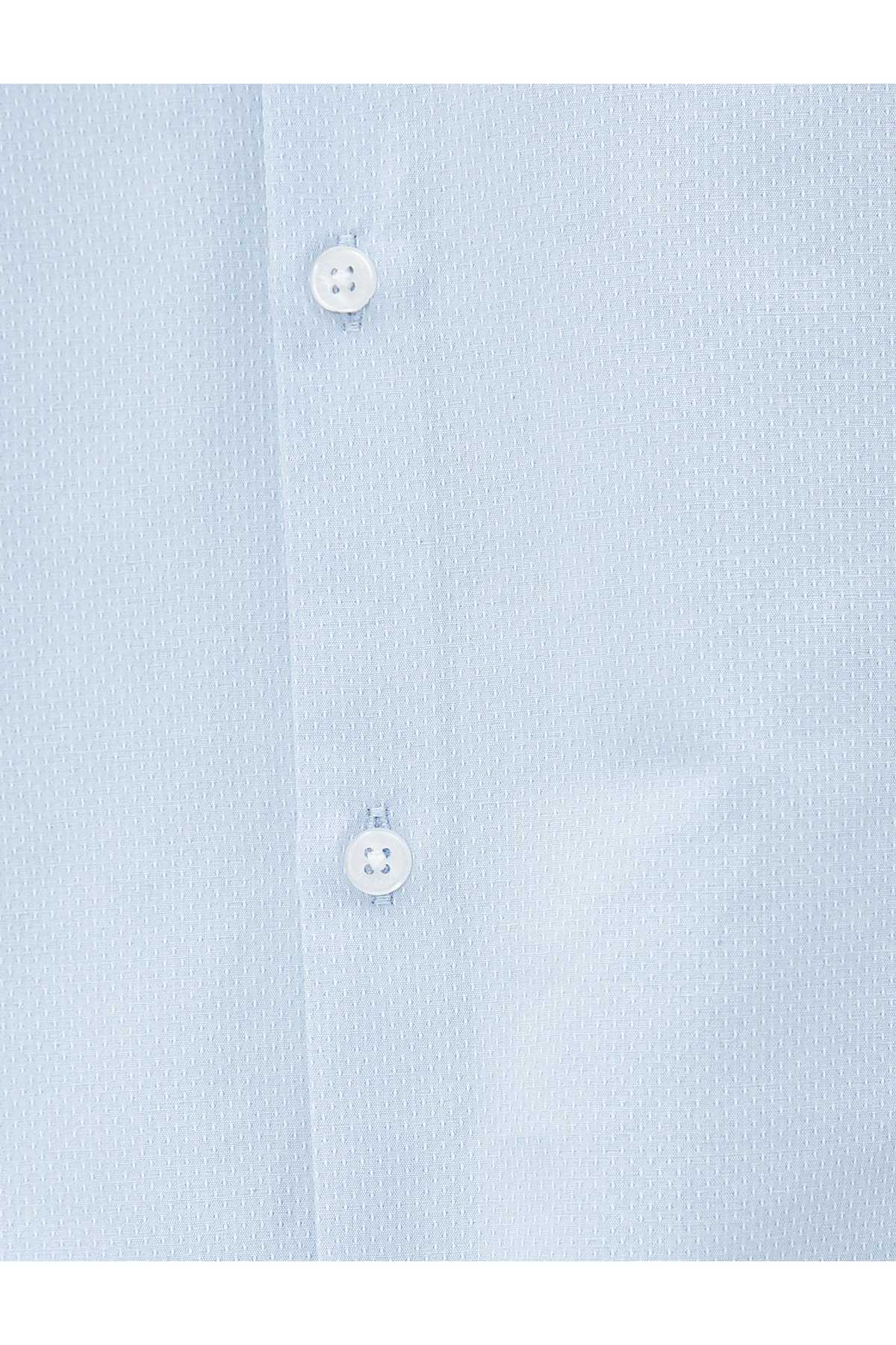 پیراهن اسپرت باریک با یقه کلاسیک آستین بلند غیر آهنی