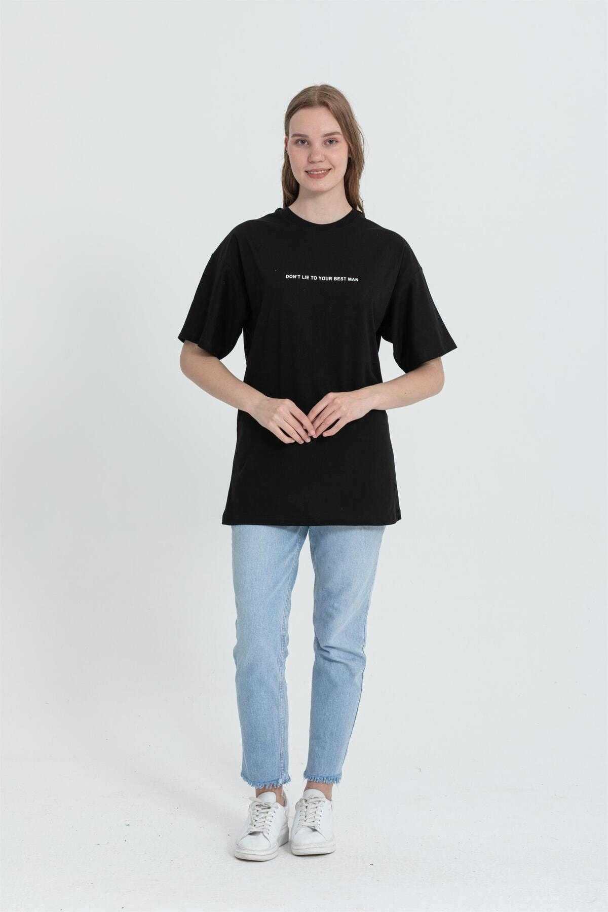 تیشرت چاپی یقه پشتی R-5714