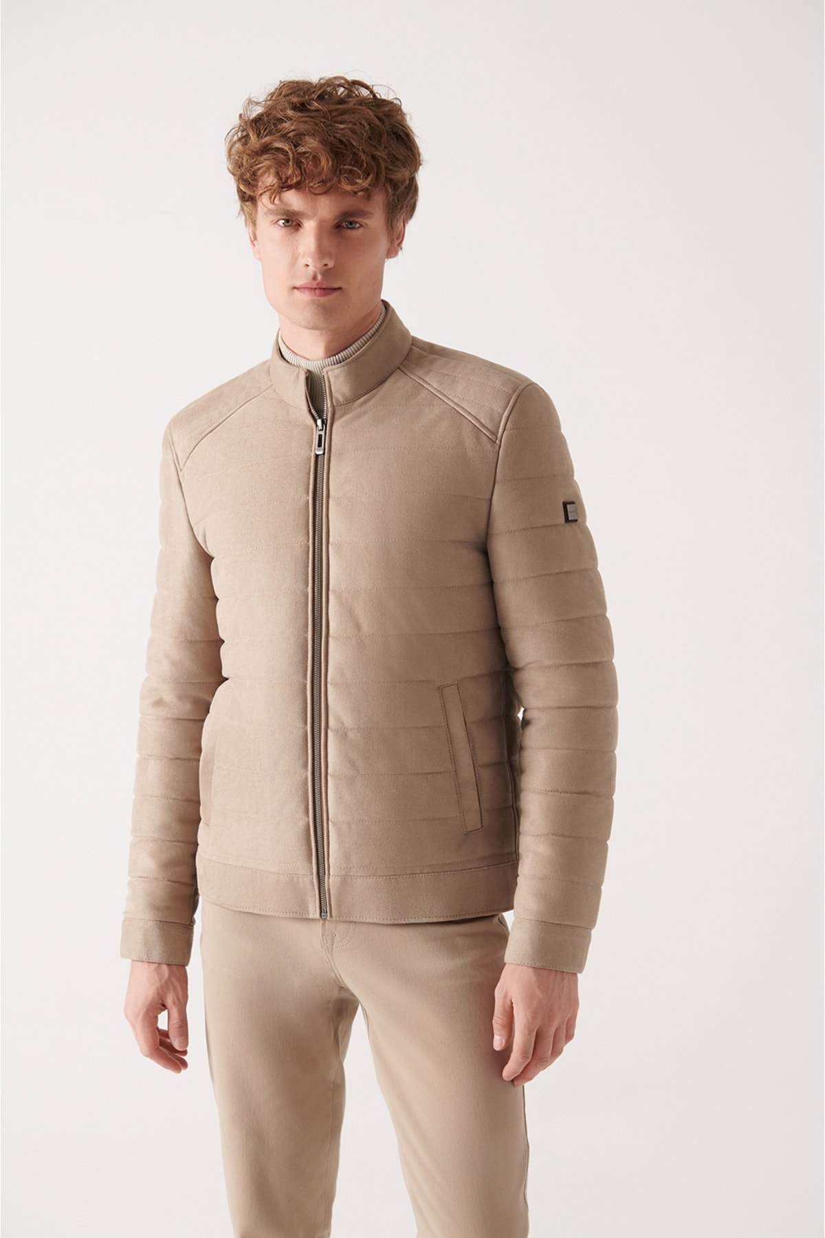 mens-beige-stand-collar-faux-suede-down-jacket-a22y6091