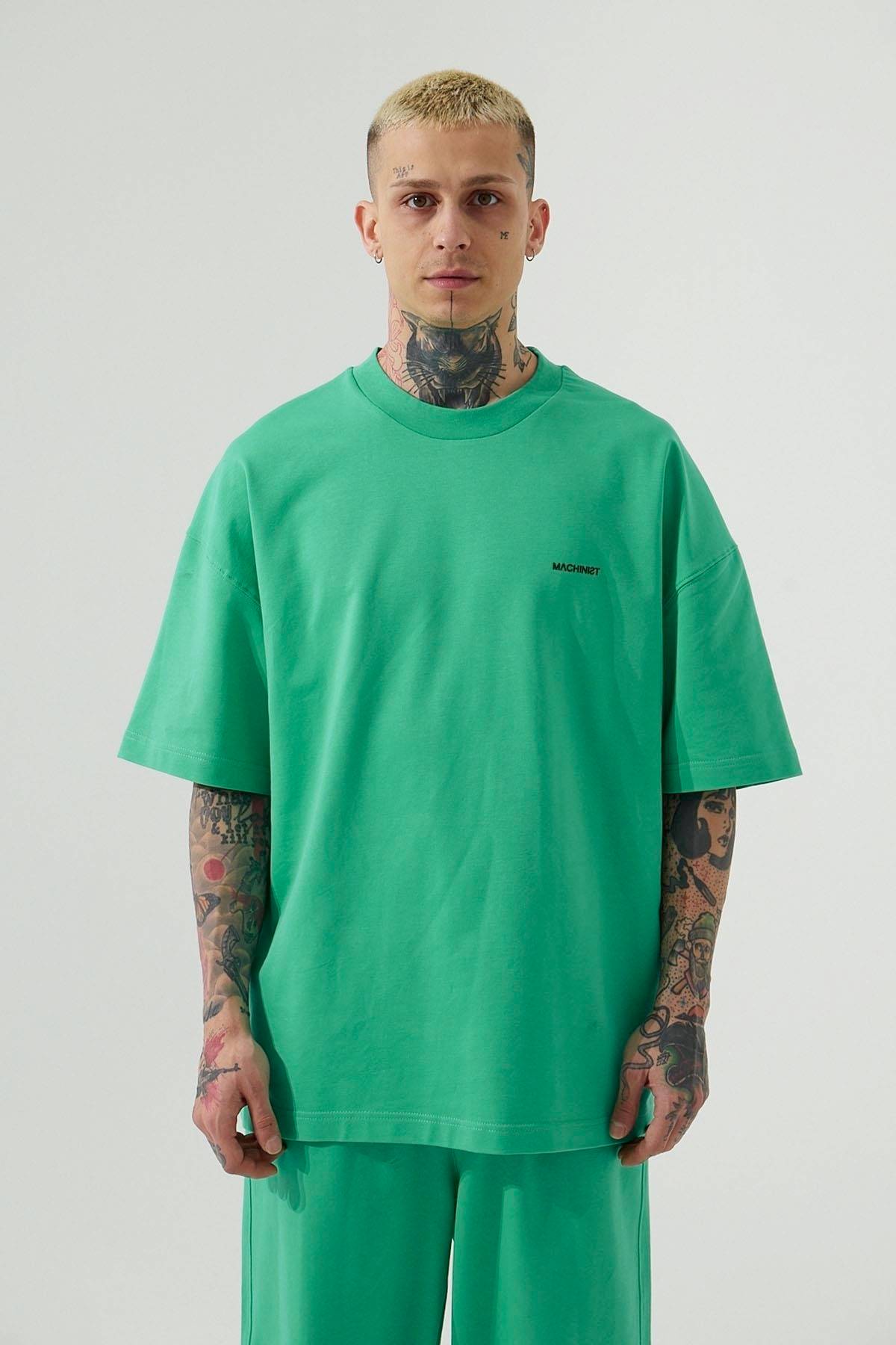 تیشرت پنبه ای بزرگ سایز سبز