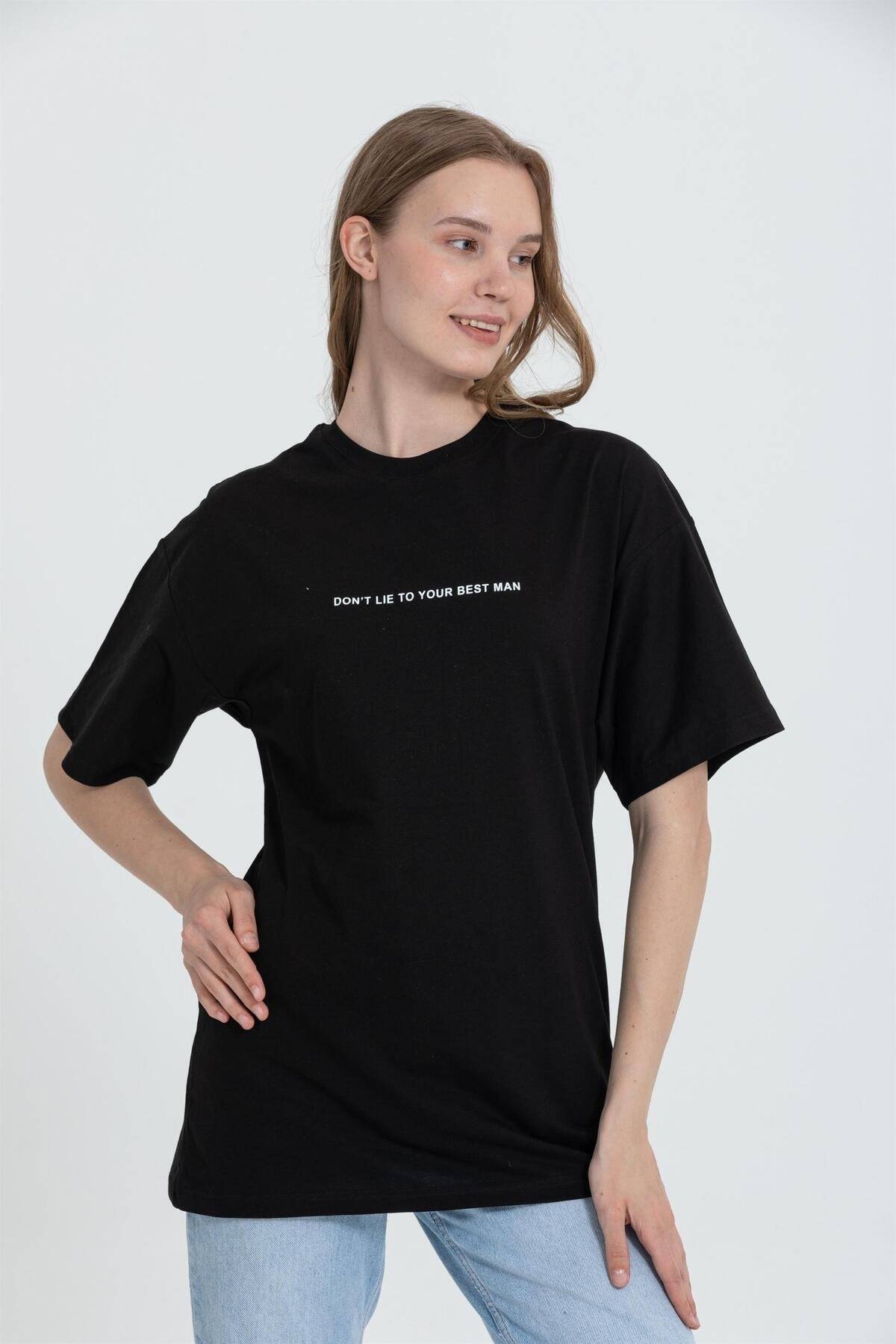 تیشرت چاپی یقه پشتی R-5714