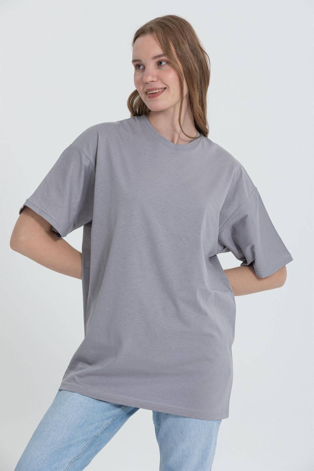 تیشرت چاپی جمجمه پشتی سایز بزرگ R-5741