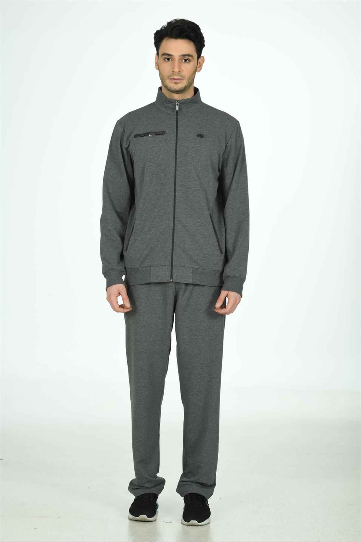 ست لباس ورزشی مردانه پارچه نخی FM19102