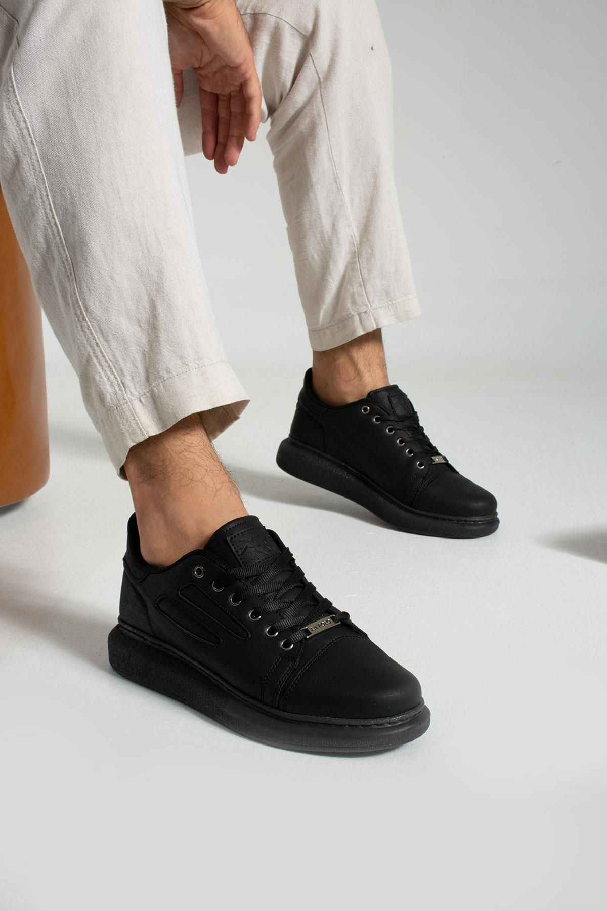 015 رنگ مشکی زیره سفید بند کفش اسپرت مردانه گاه به گاه