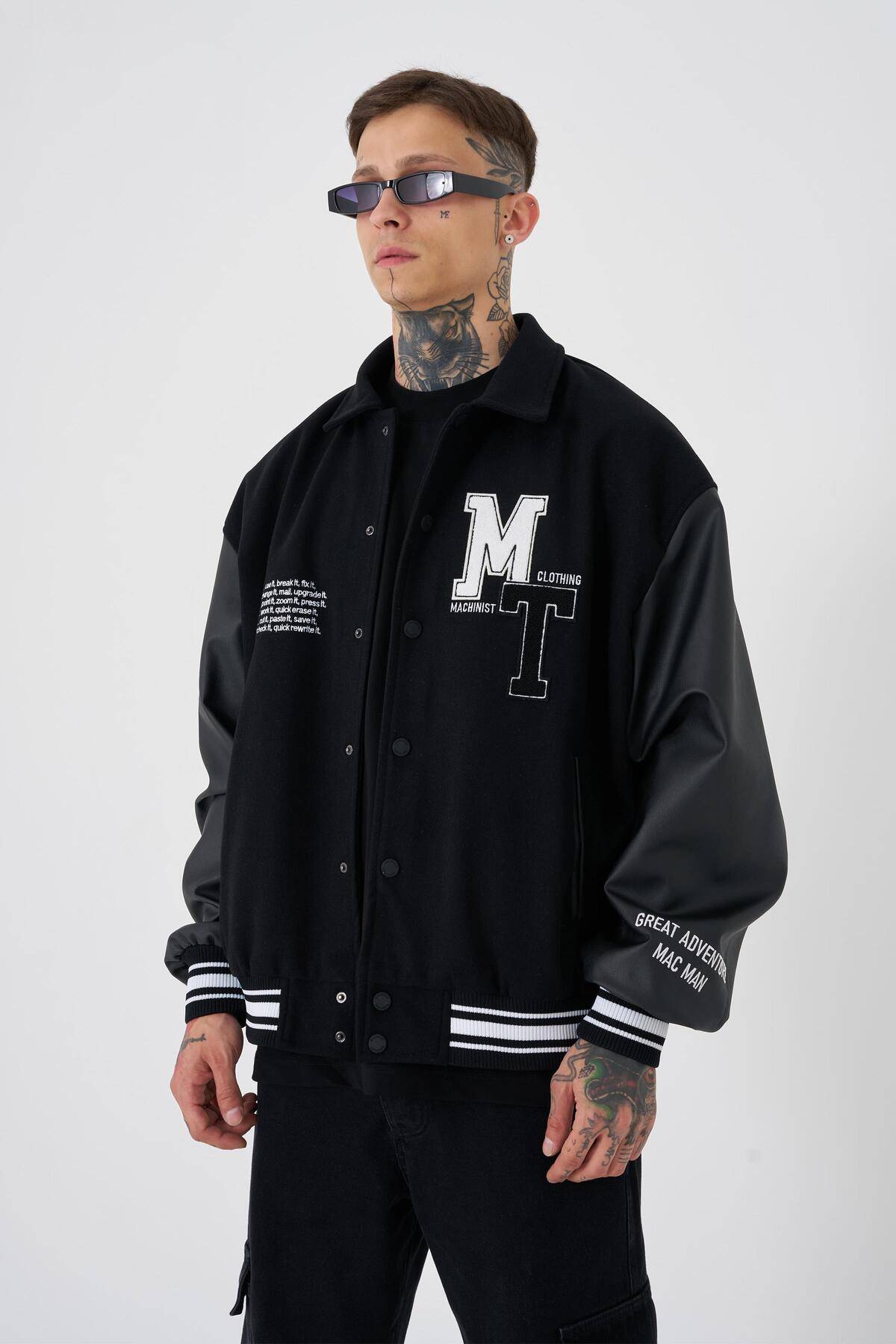 کت مردانه MT Oversize Ecru Bomber