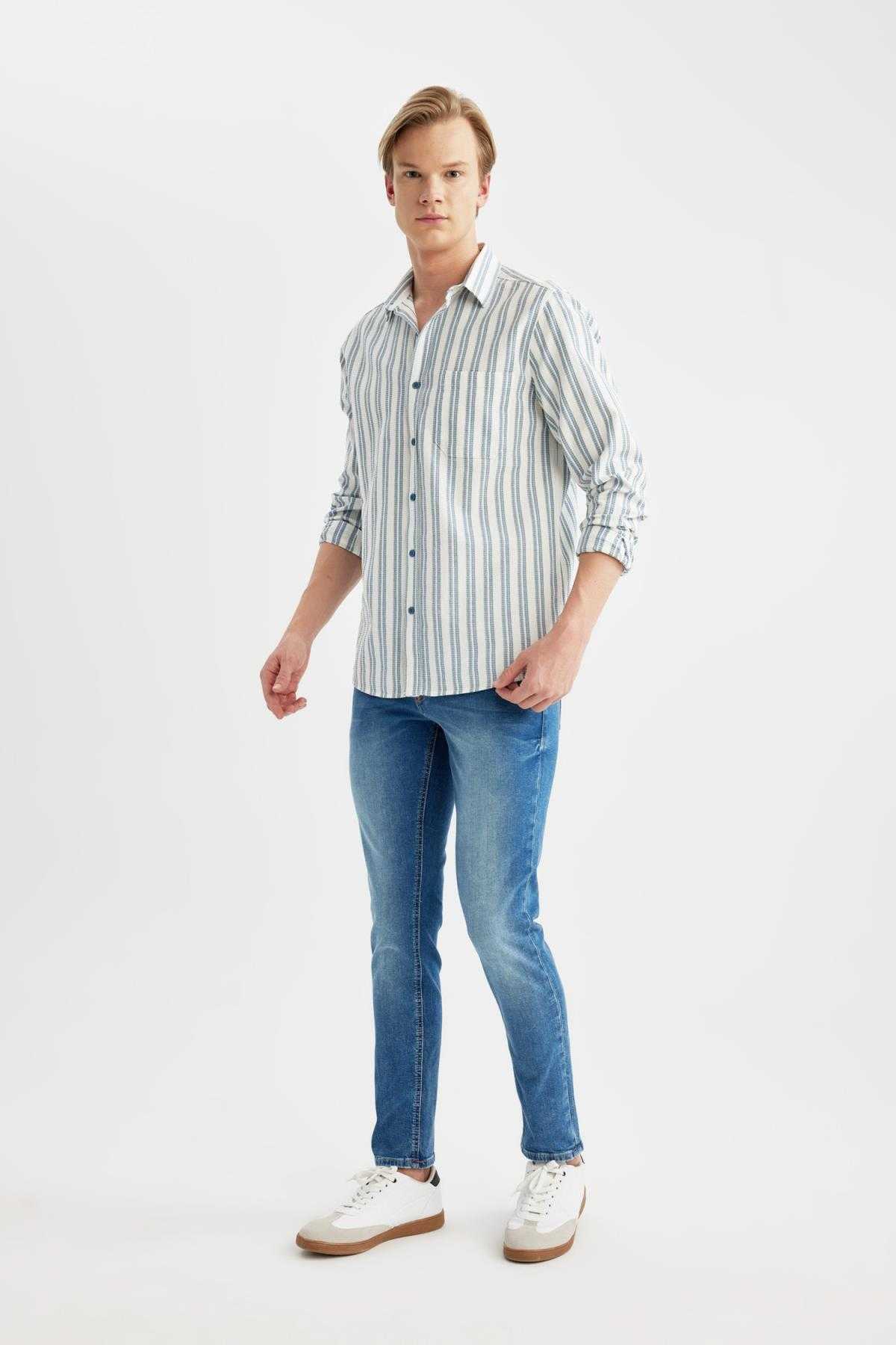 شلوار جین ساق باریک معمولی کارلو اسکینی فیت