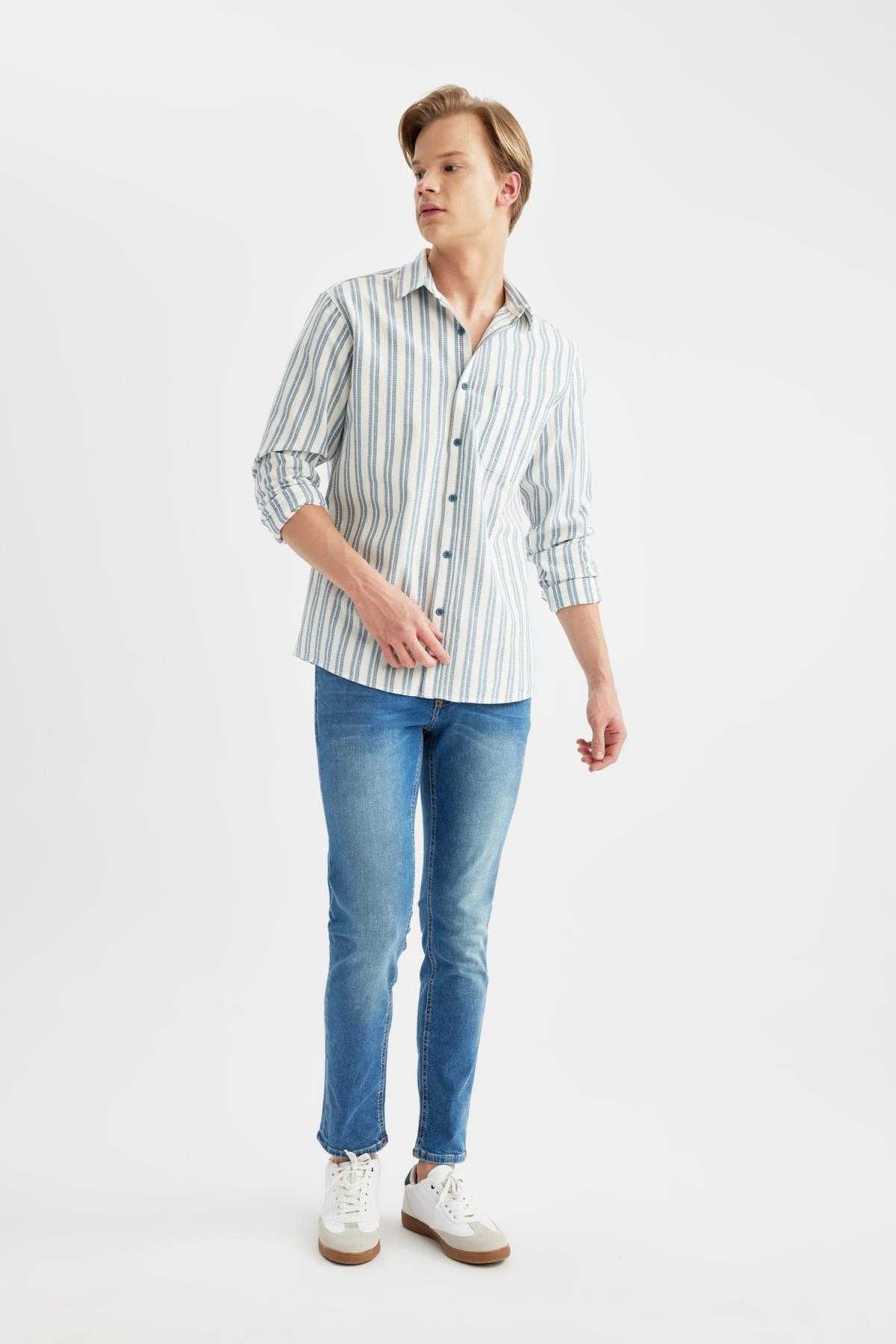 شلوار جین ساق باریک معمولی کارلو اسکینی فیت