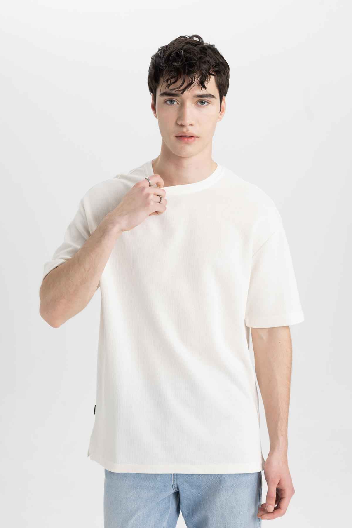 تیشرت پارچه ای آستین کوتاه آستین کوتاه Comfort Fit Crew B4444ax24sp