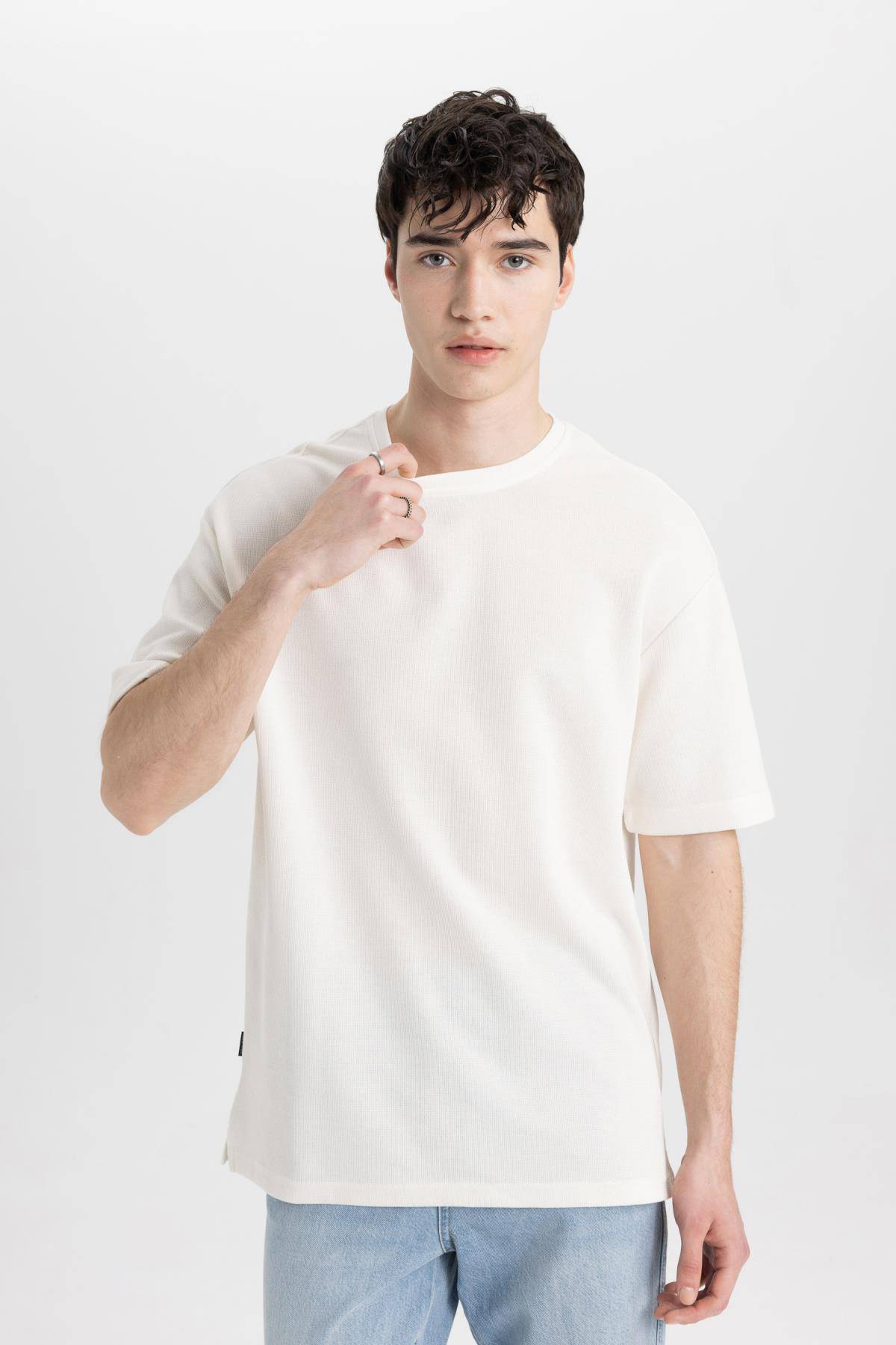 تیشرت پارچه ای آستین کوتاه آستین کوتاه Comfort Fit Crew B4444ax24sp