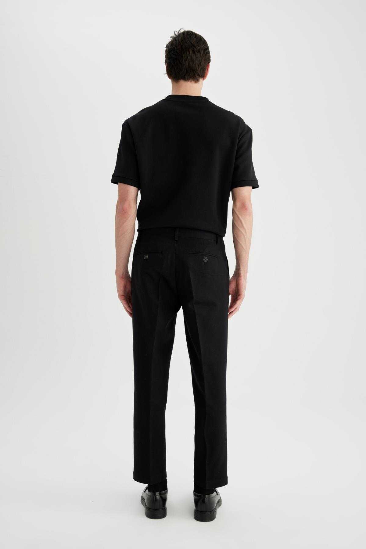 شلوار جناغی صاف با تناسب معمولی B6670ax24sp