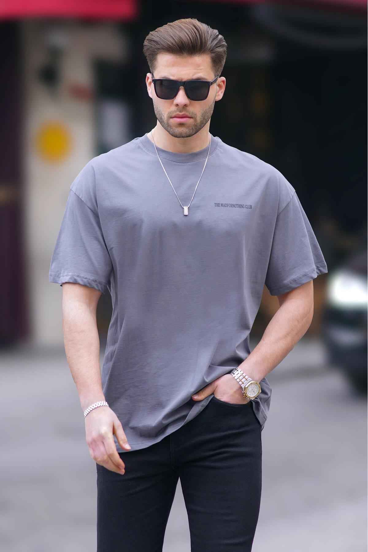 تیشرت مردانه چاپی اورسایز مشکی