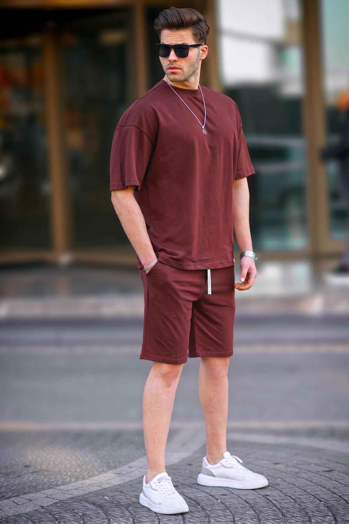 ست شلوارک مردانه بیسیک بنزینی 6377