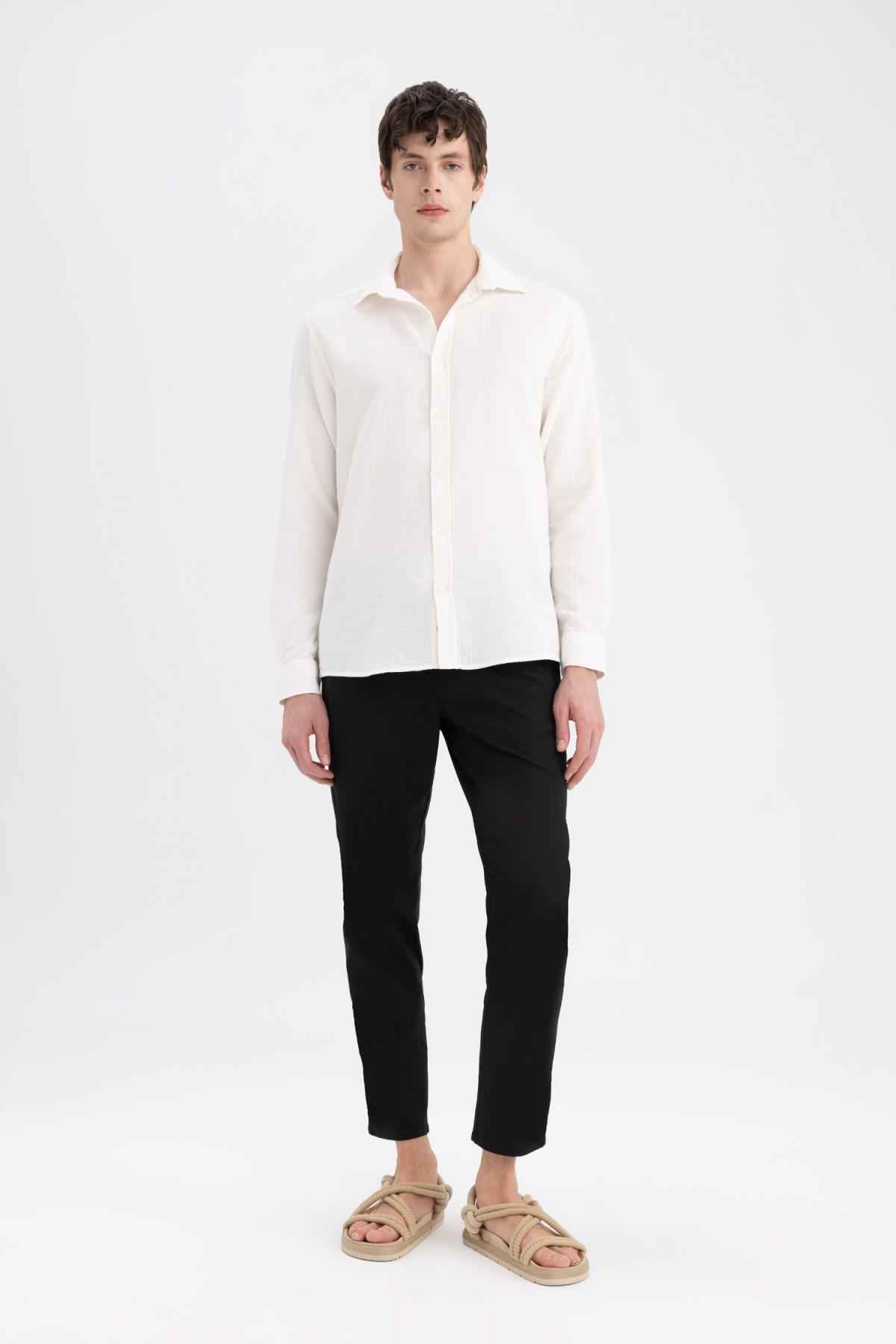 شلوار نخی جاگر اسکینی لگ Z6475az24sp