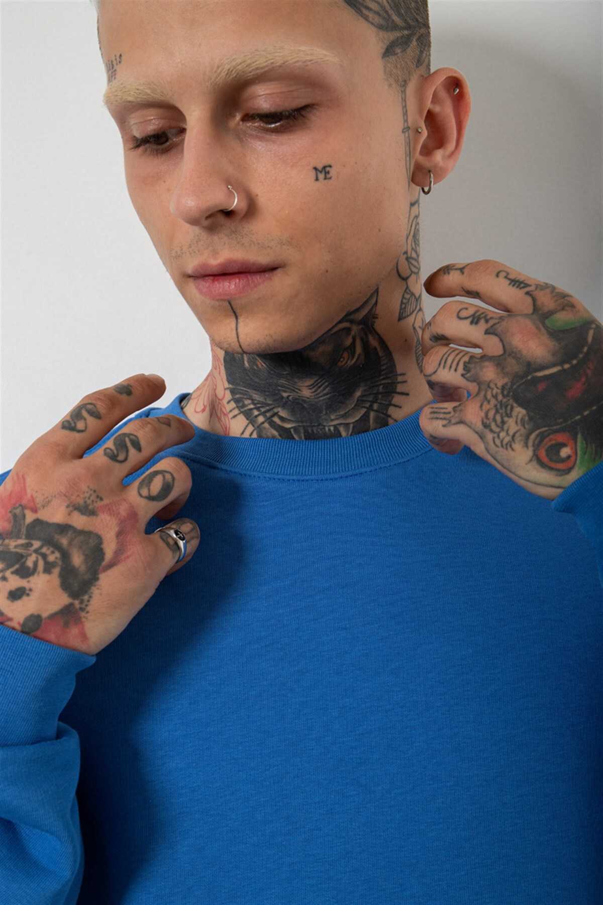 سویشرت مردانه پایه جامد خاکستری روشن