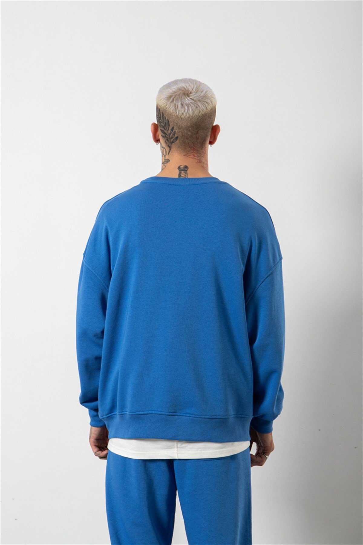 سویشرت مردانه پایه جامد خاکستری روشن