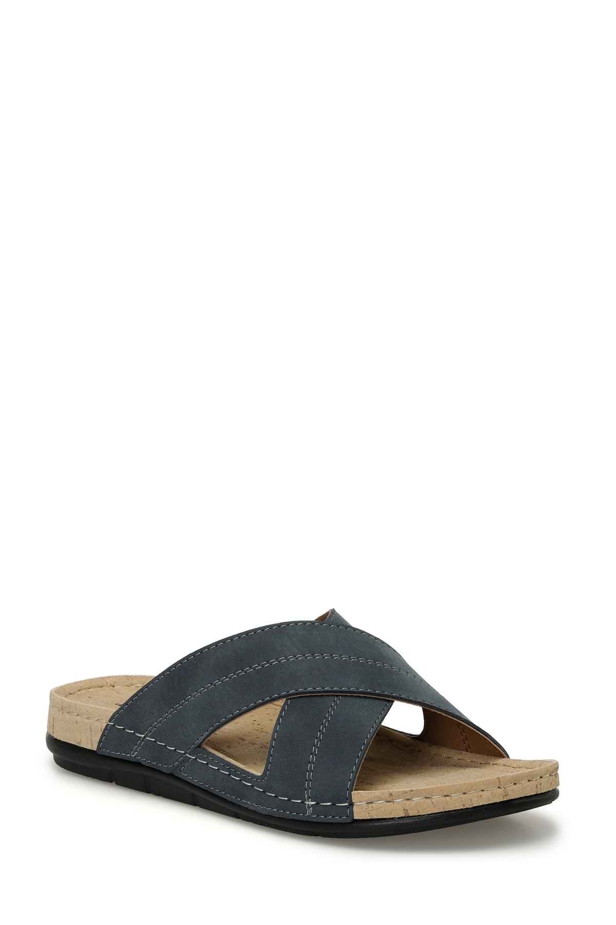 دمپایی مردانه بژ