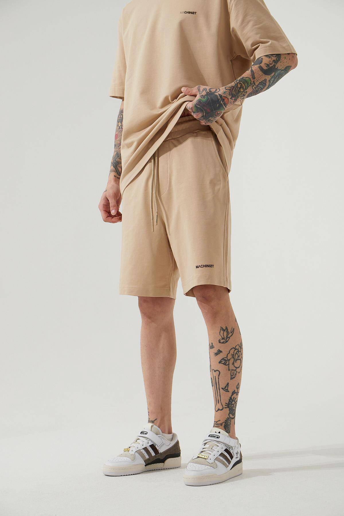 شلوارک ساده خاکستری مردانه