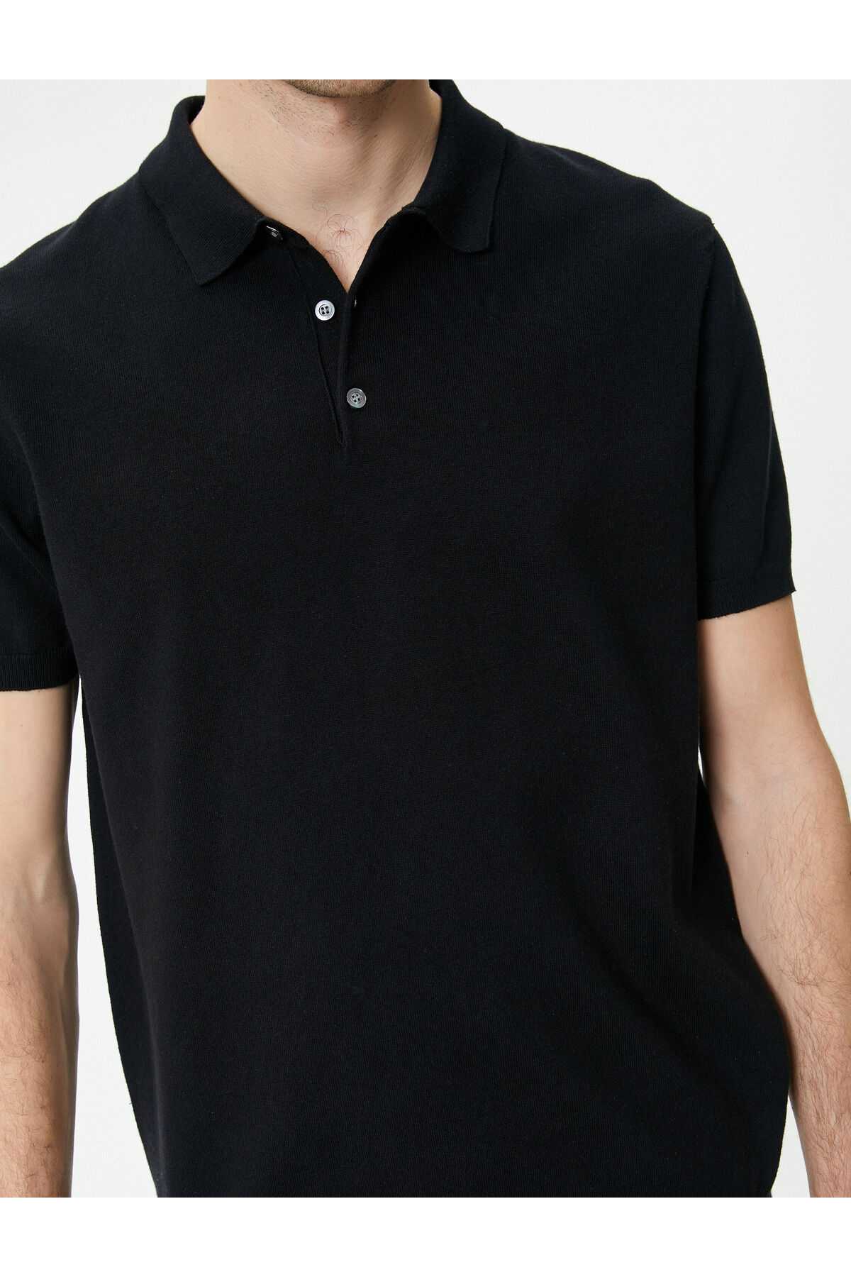 ژاکت بافتنی یقه پولو ژاکت آستین کوتاه