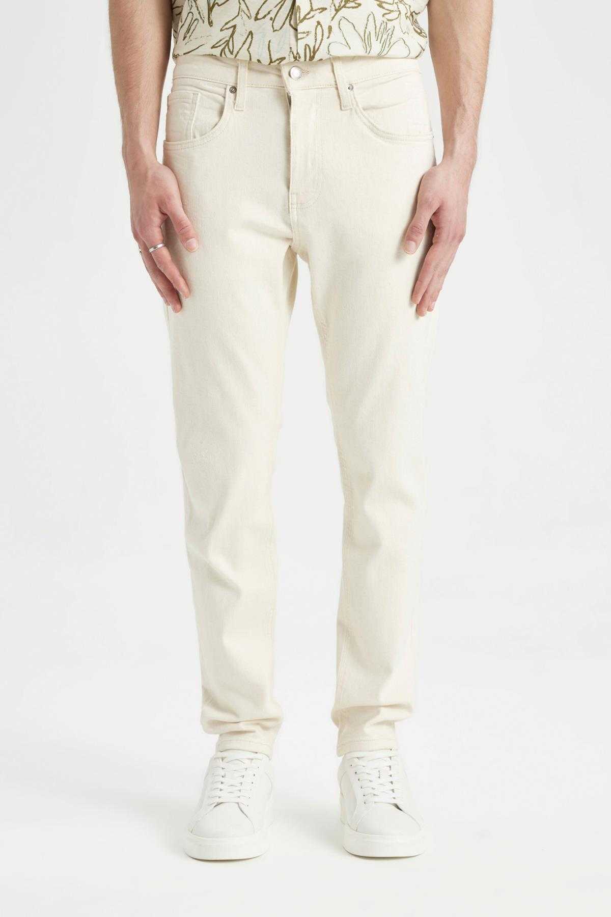 شلوار جین ساق مخروطی باریک و باریک و باریک