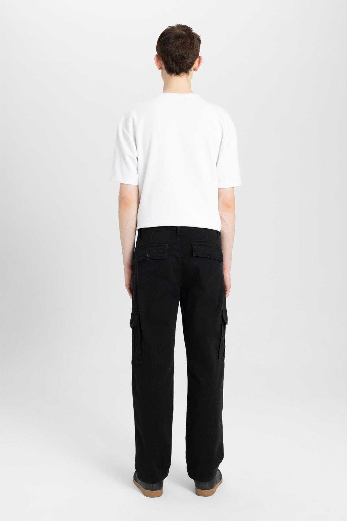 شلوار گاباردین راست تناسب