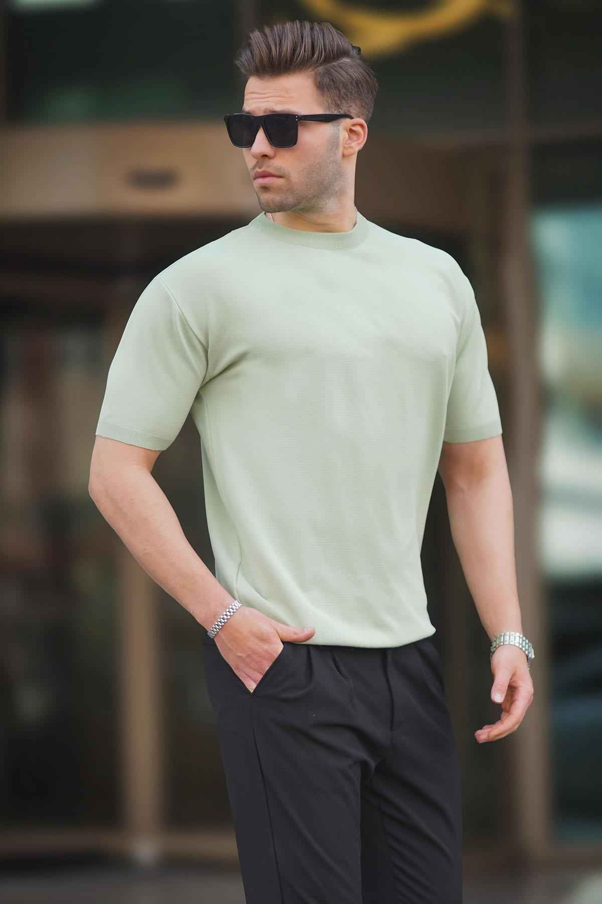 تیشرت مردانه یقه اصلی Black Crew