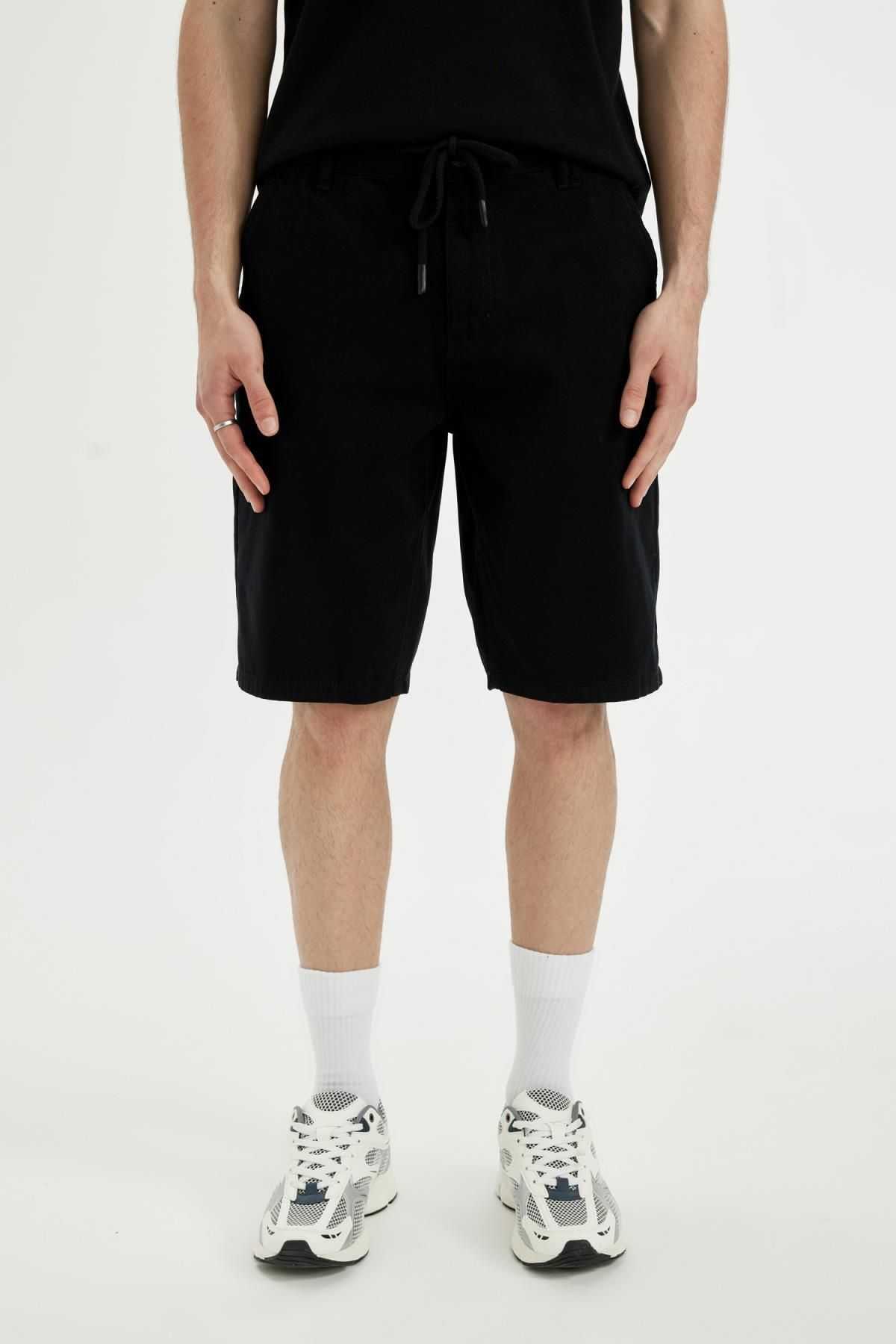 گاباردین برمودای پای راست منظم فیت