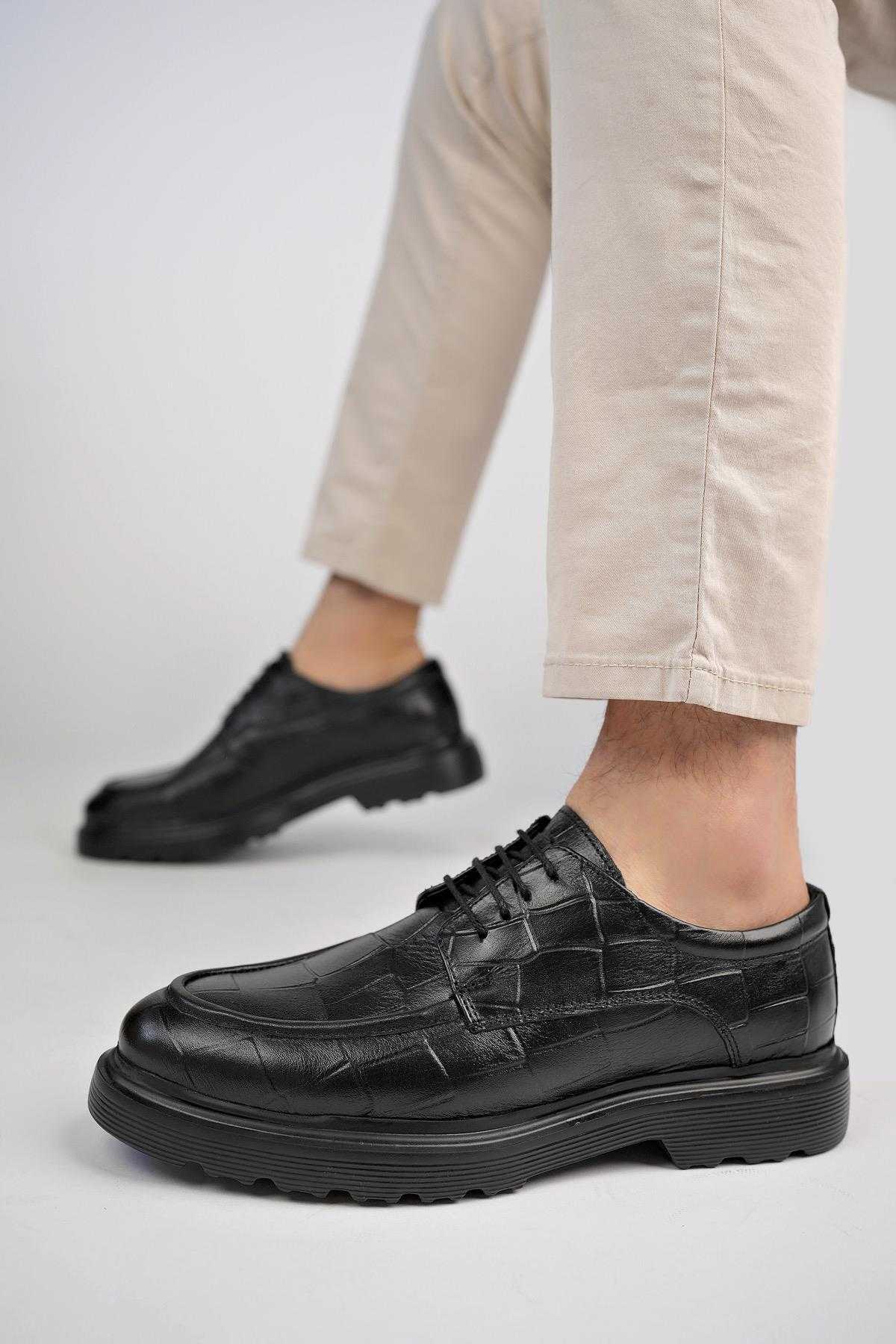 کفش مردانه زیره ضخیم ارتوپدی راحت روزانه چرم اصل کلاسیک روزانه Norman گارانتی