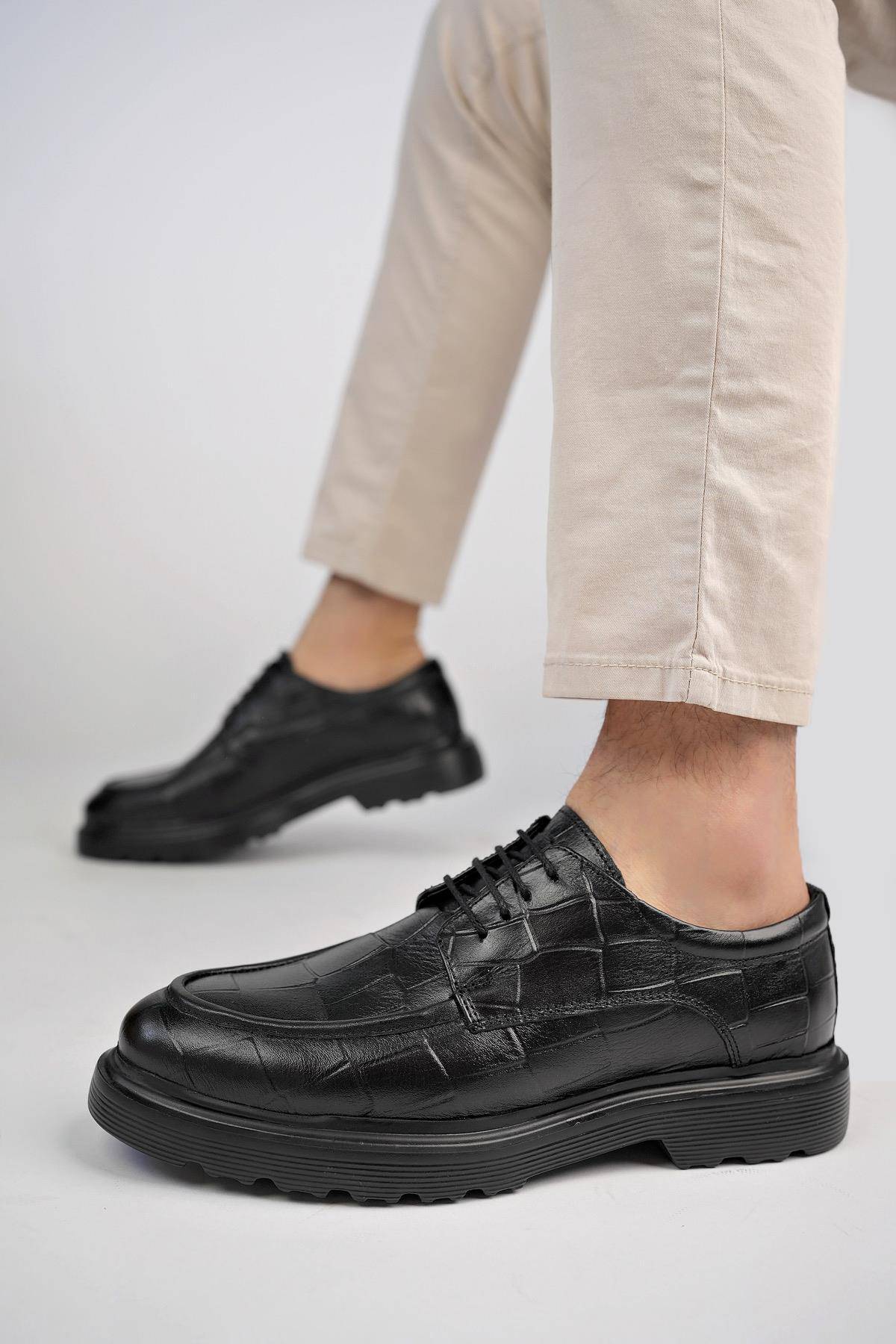 کفش مردانه زیره ضخیم ارتوپدی راحت روزانه چرم اصل کلاسیک روزانه Norman گارانتی