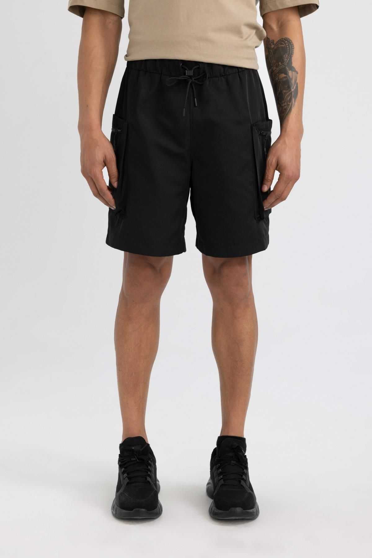 شورت بافته شده DeFactoFit Oversize Fit