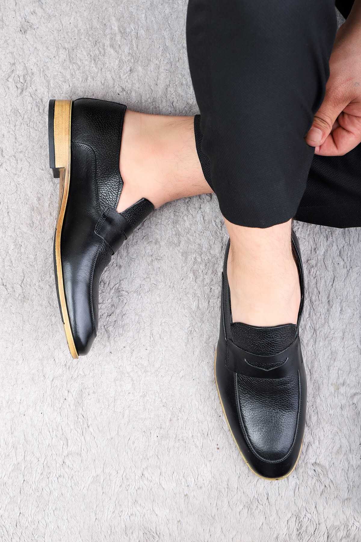 کفش کلاسیک مردانه چرم اصل Milazzo، کفش کلاسیک لوفر