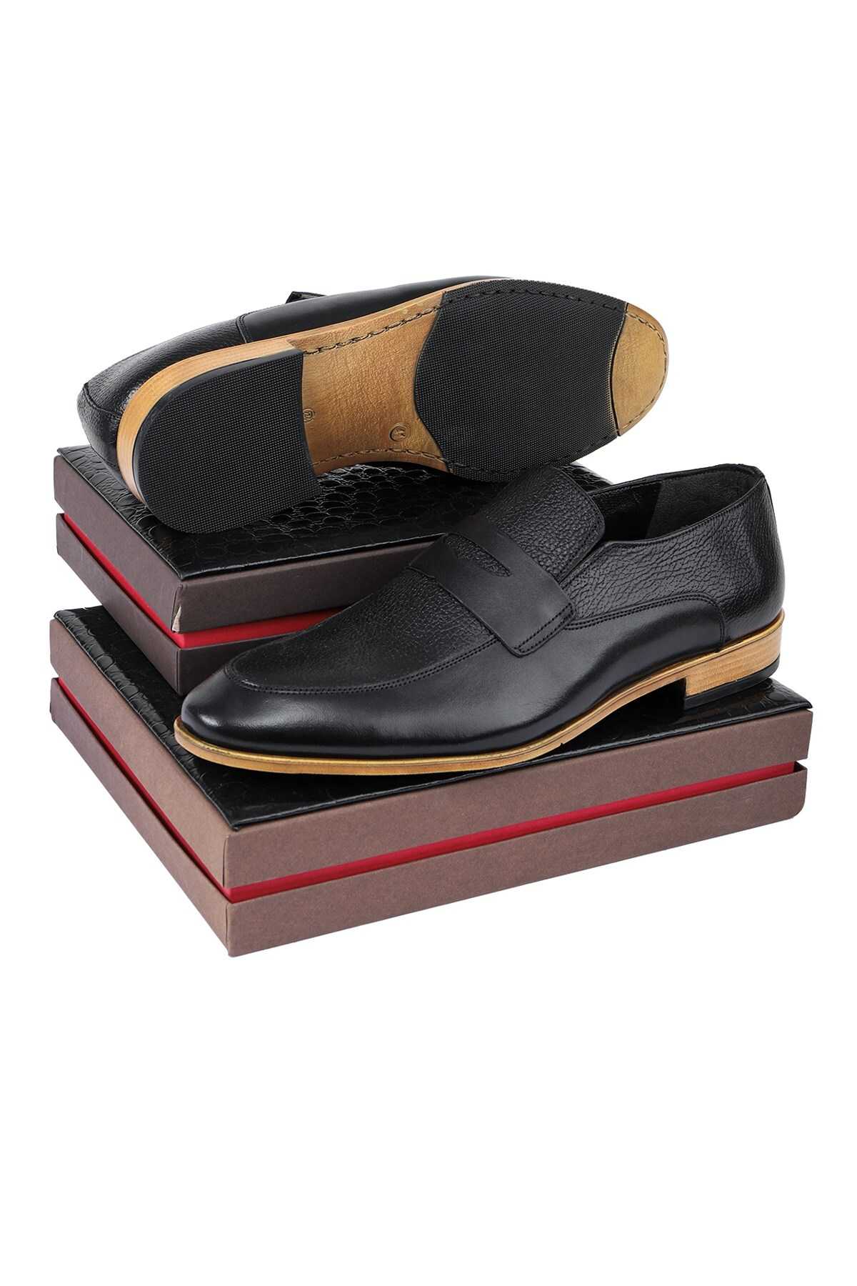 کفش کلاسیک مردانه چرم اصل Milazzo، کفش کلاسیک لوفر