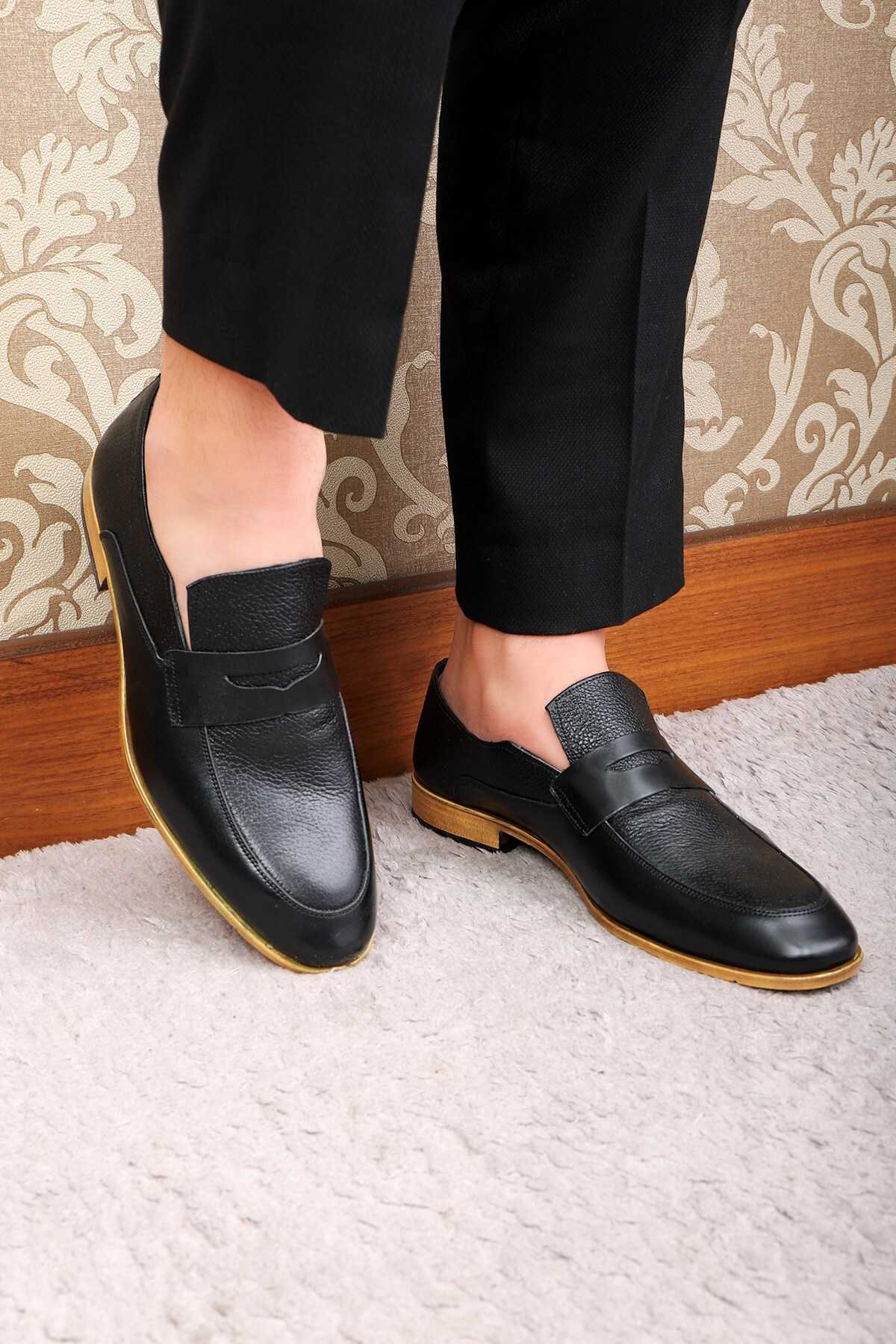 کفش کلاسیک مردانه چرم اصل Milazzo، کفش کلاسیک لوفر