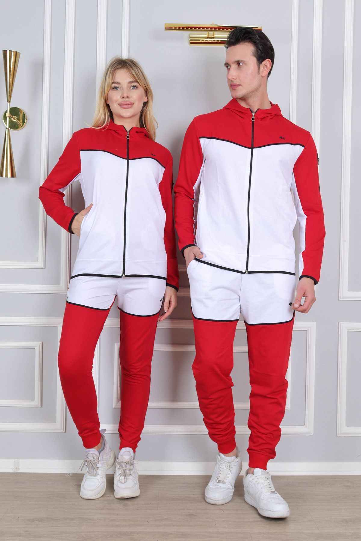 لباس ورزشی اسپرت - ست لباس خواب آستین بلند دو نخ (ضخیم) - گلدوزی شده - قیمت برای یک نفر