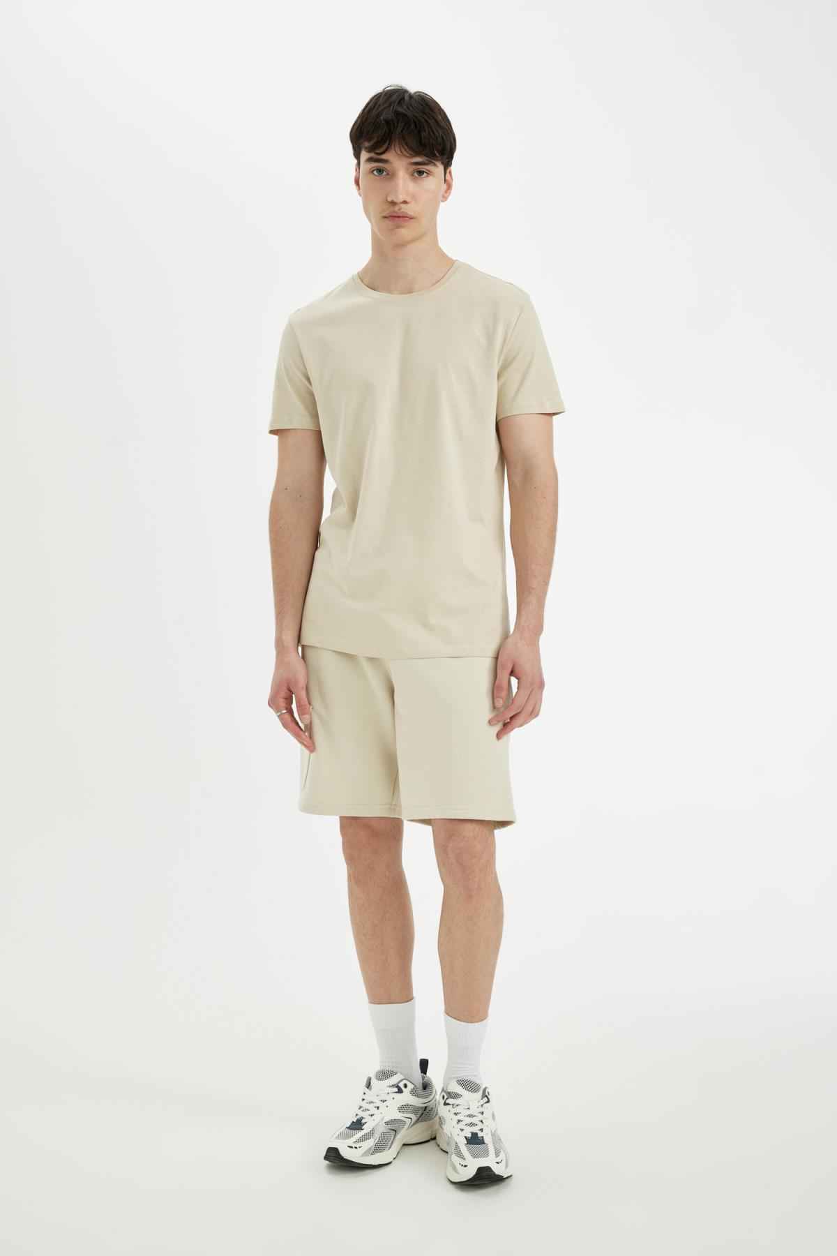 شلوارک ساق پای راست با تناسب منظم