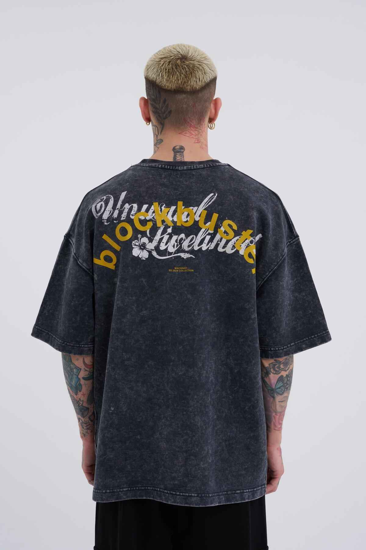 تیشرت مردانه قابل شستشو با چاپ بزرگ Ghost Clody