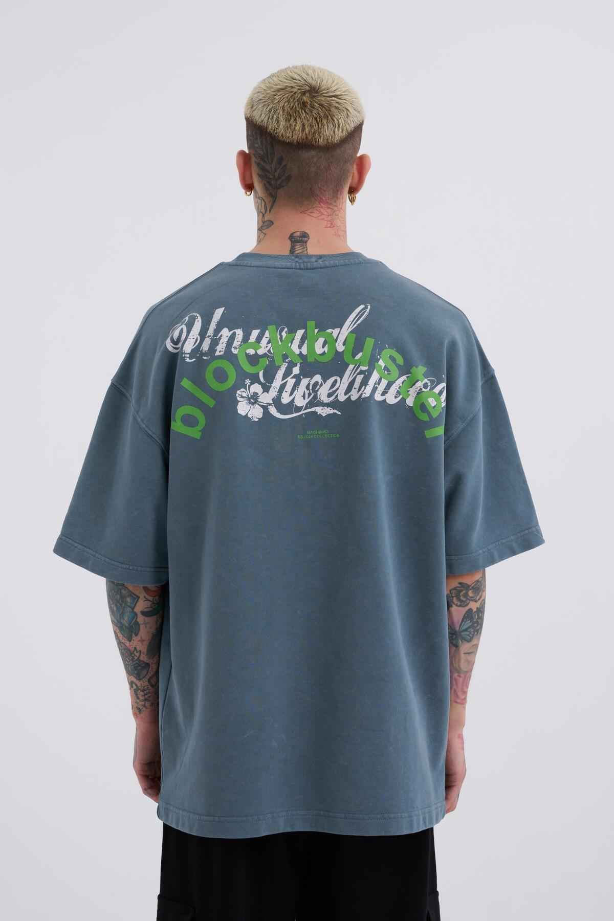 تیشرت مردانه قابل شستشو با چاپ بزرگ Ghost Clody