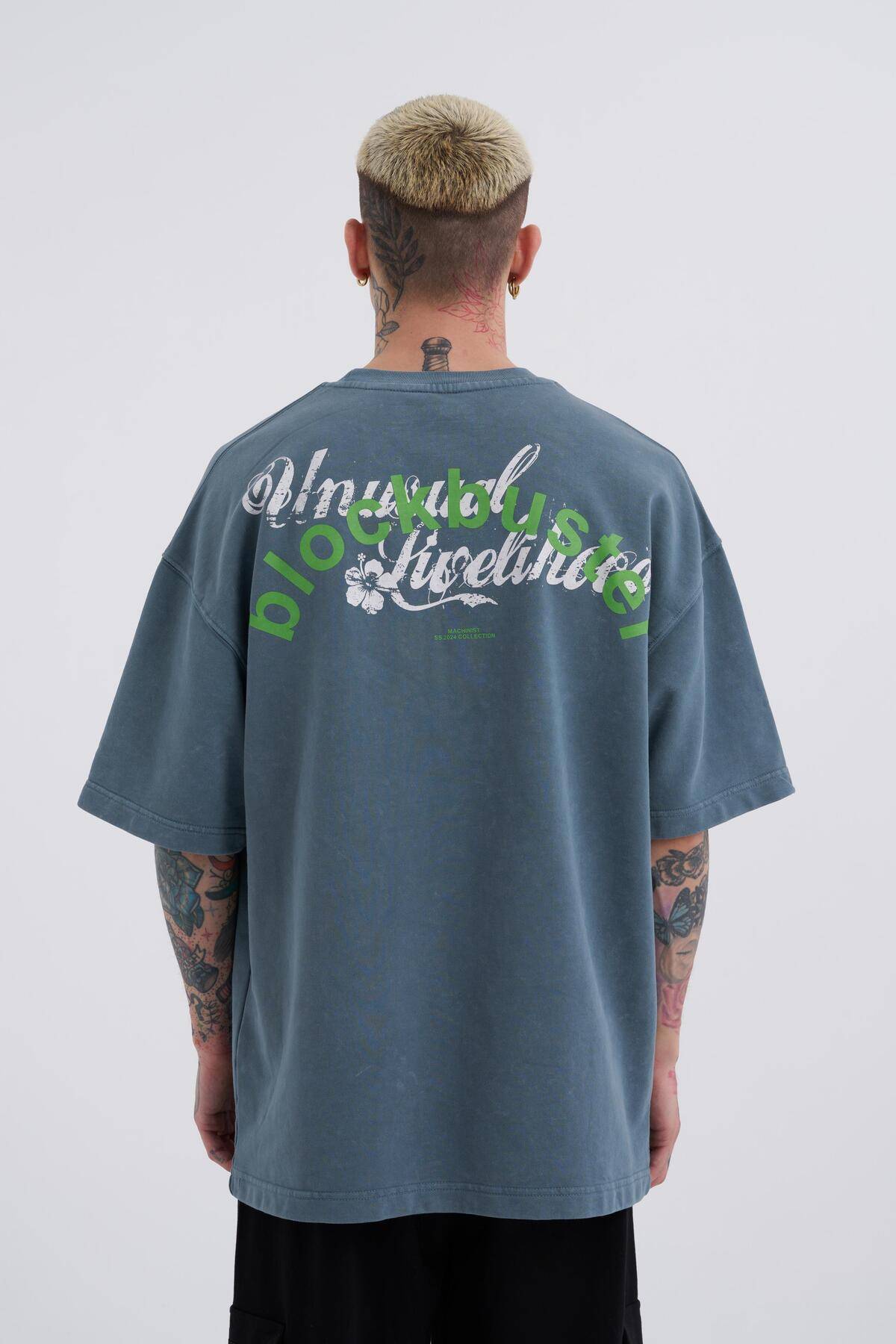 تیشرت مردانه قابل شستشو با چاپ بزرگ Ghost Clody