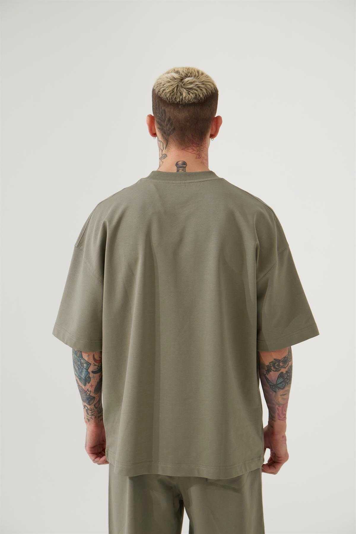 تیشرت پنبه ای بزرگ سایز سبز