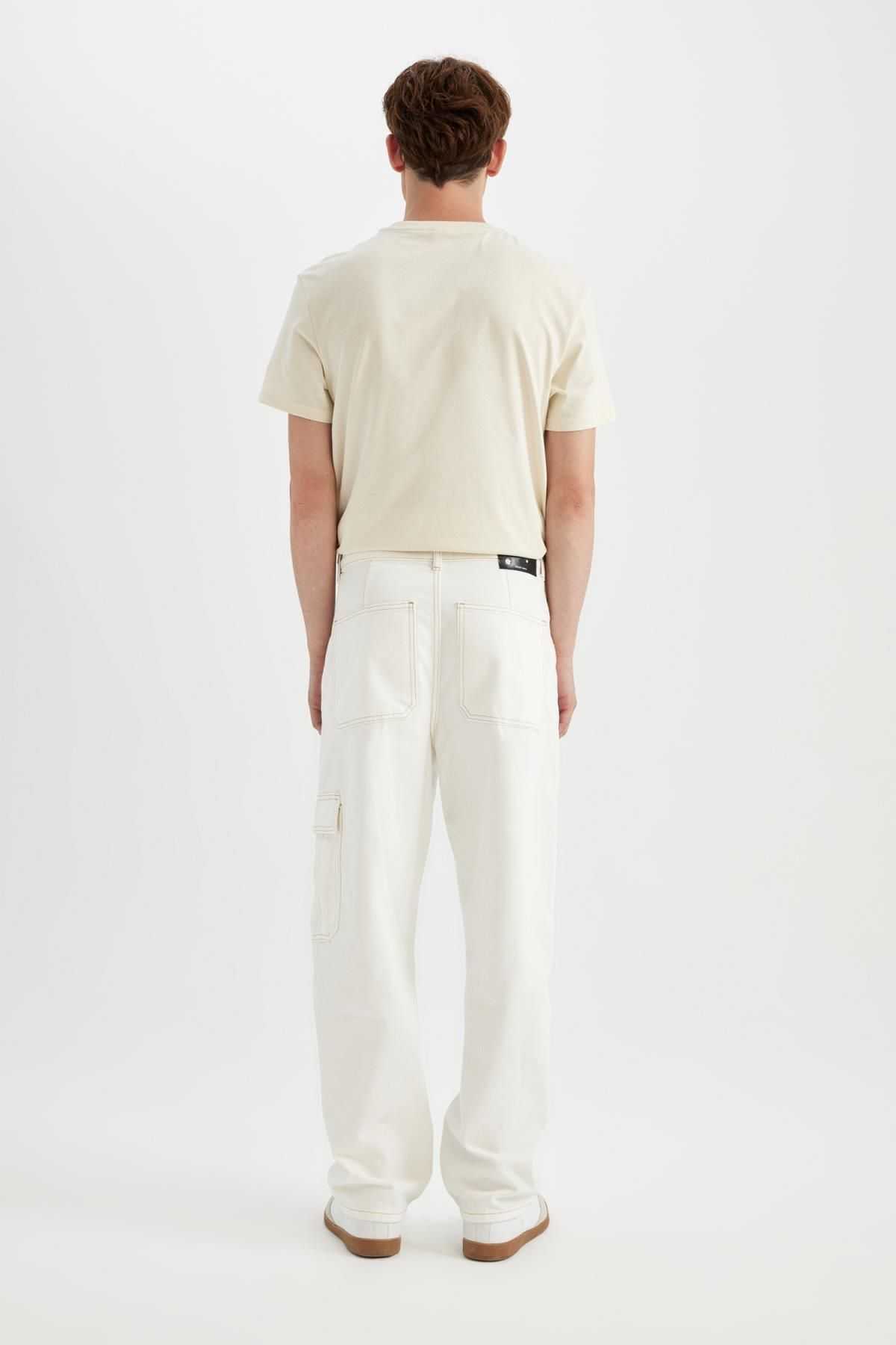 شلوار جین گشاد با کمر گشاد معمولی