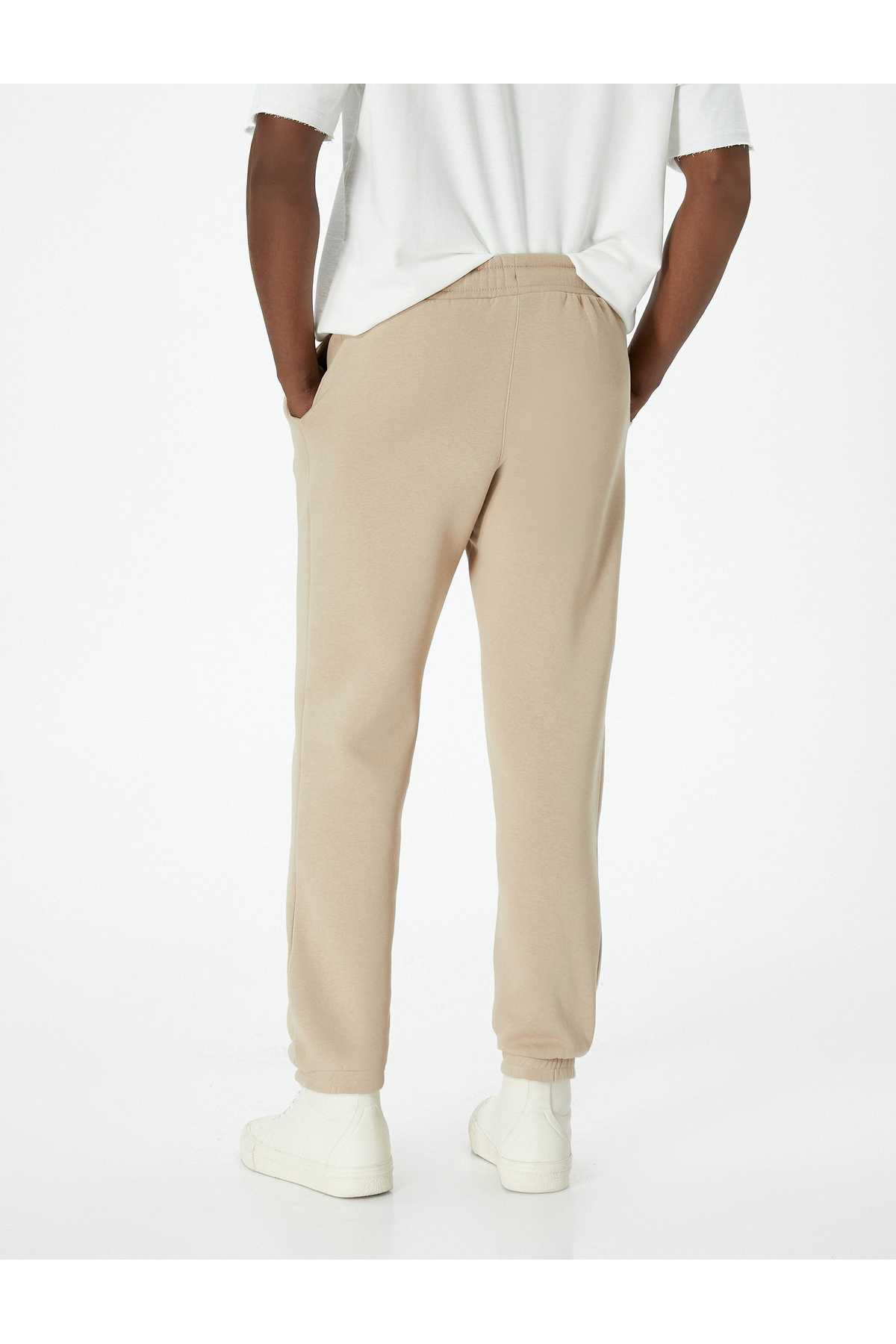 شلوار ورزشی Jogger با دور کمر توری و جزئیات جیب