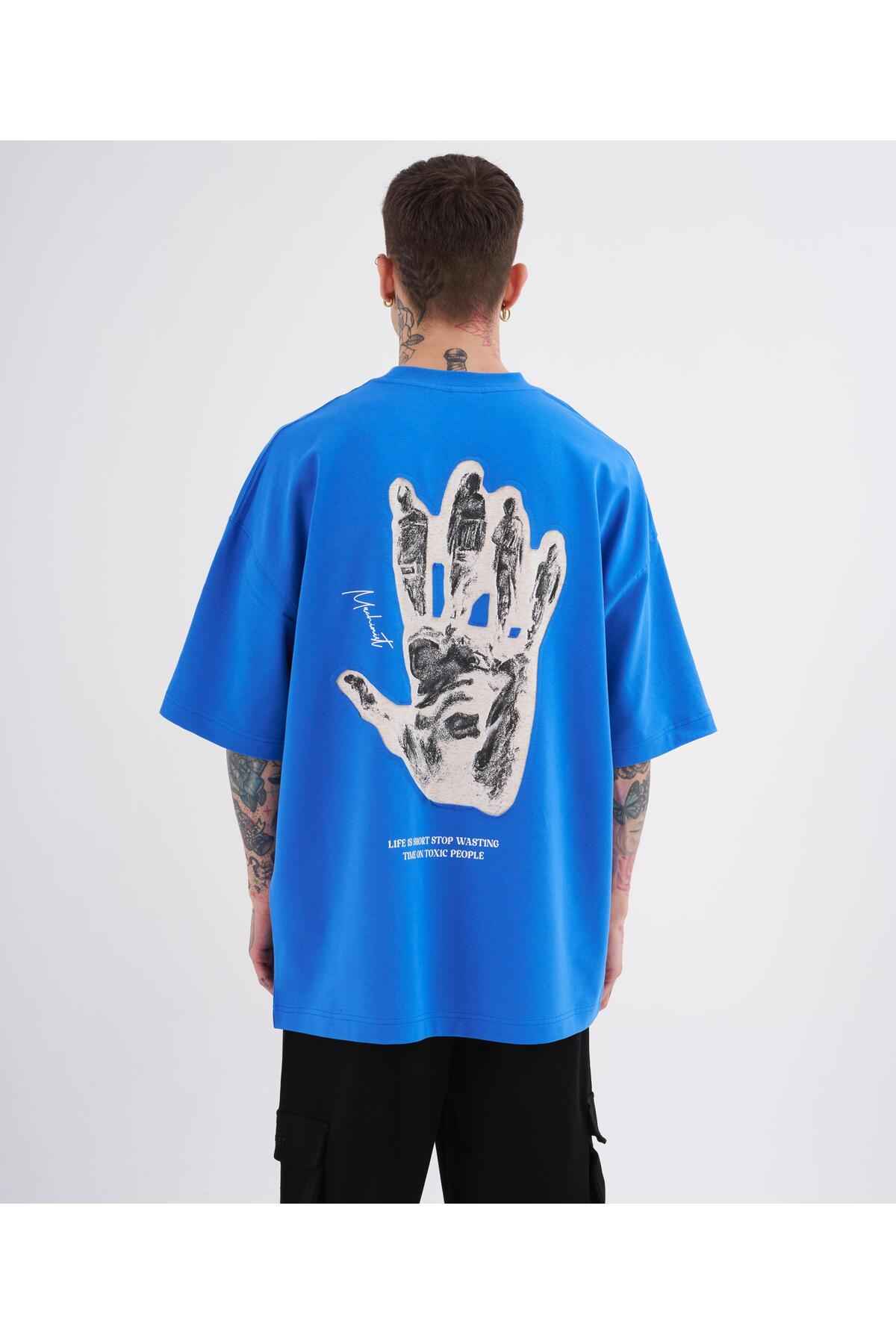 تیشرت قهوه ای سایز بزرگ چاپ شده با افراد سمی مردانه