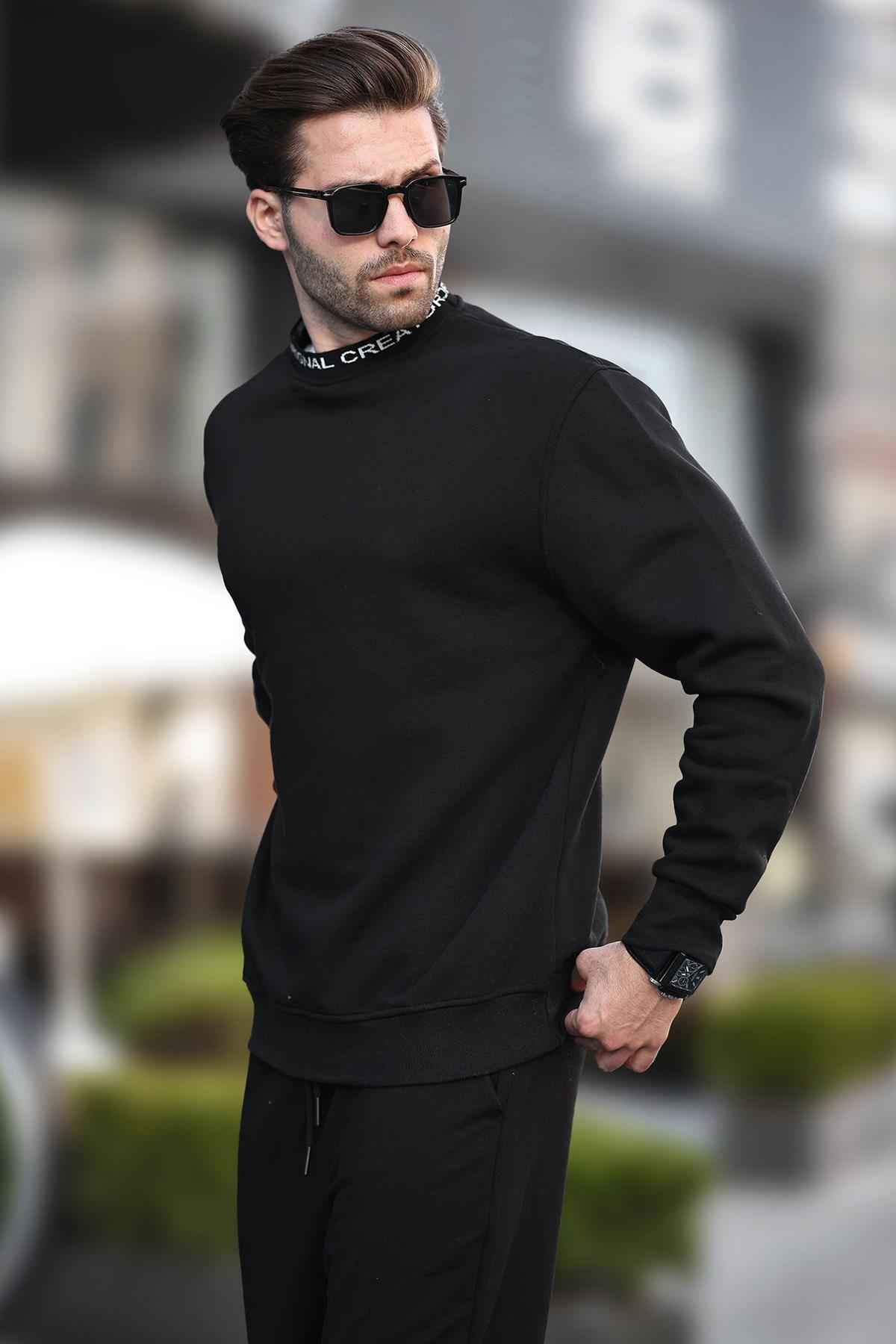 سویشرت مردانه یقه مشکی